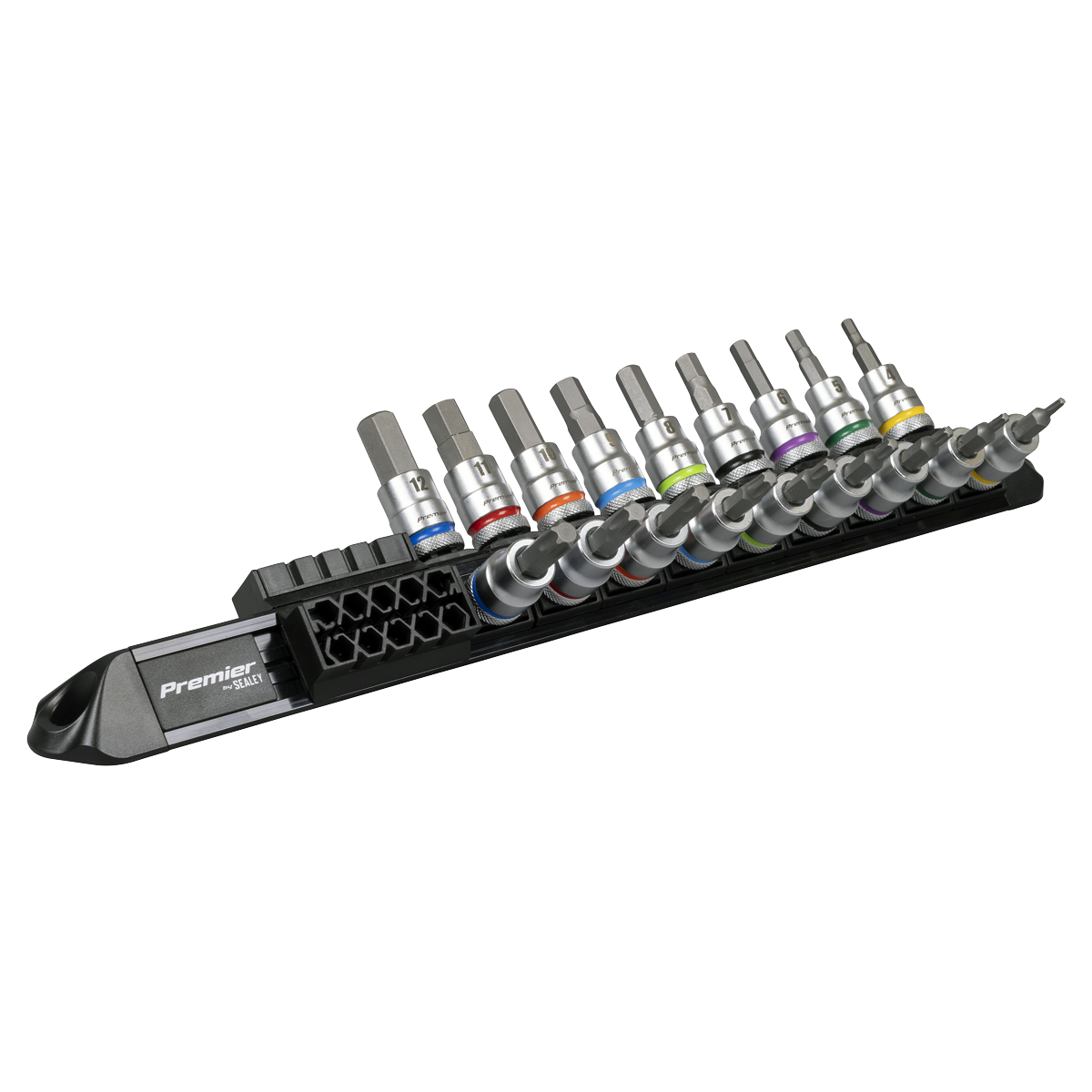 Premier Platinum Series Hex & TRX-Star* Socket Bit Set 3/8"Sq Drive 18pc AK6252