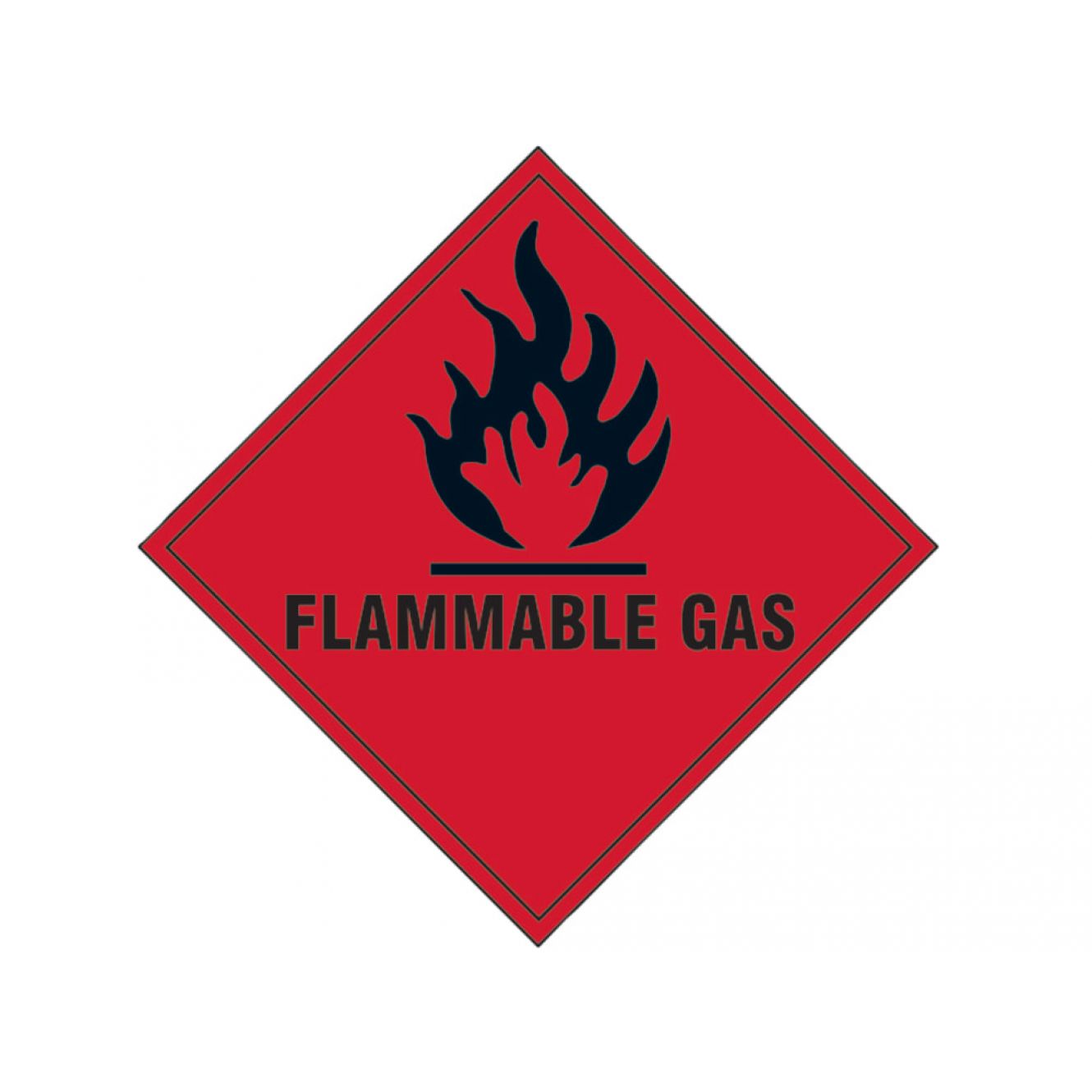 Flammable Gas SAV - 100 x 100mm SCA1852S