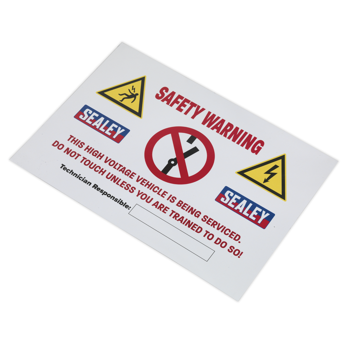 Hybrid/Electric Vehicle Warning Sign HYBRIDSIGN