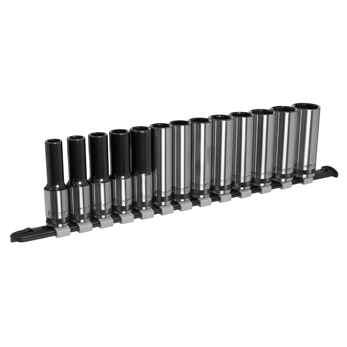 Socket Set Deep 13pc 1/2"Sq Drive Metric - Black Series AK7995