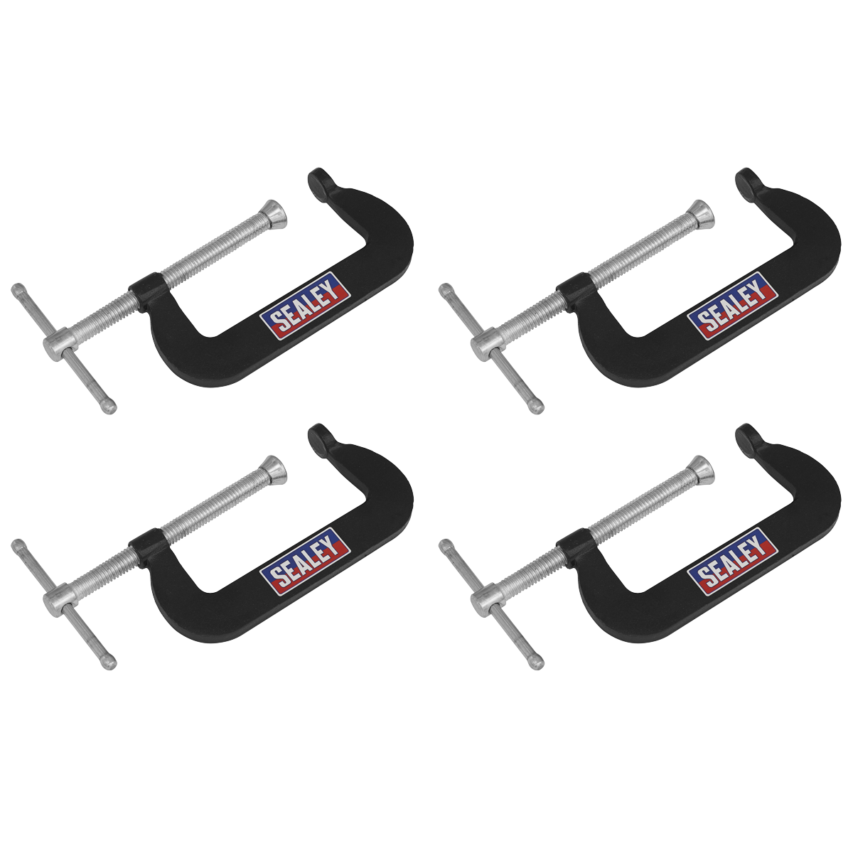 4pc Set Junior C-Clamp - 76mm x 35mm GCC02