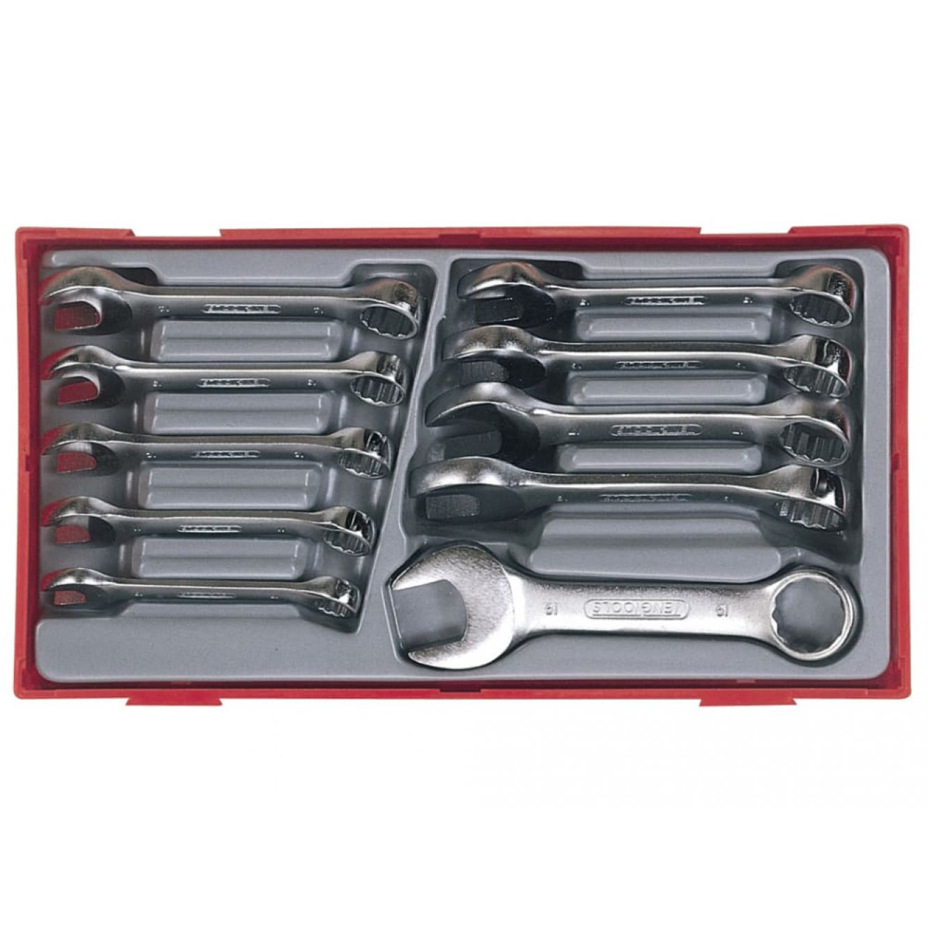 TT6010M Metric Midget Combination Spanner Set, 10 Piece TENTT6010M