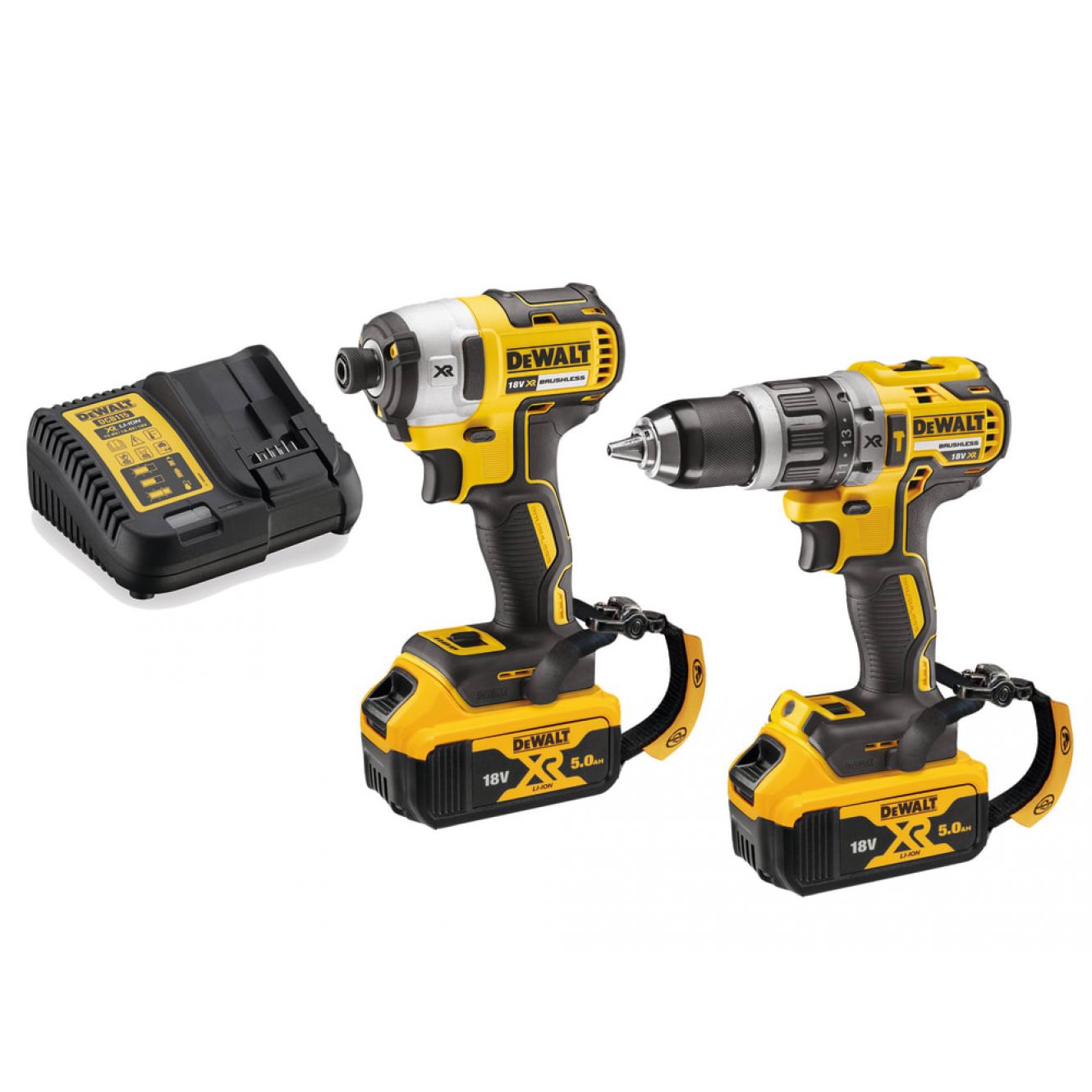 DCK266P2LR XR Brushless Lanyard Ready Kit 18V DEWDCK266P2L