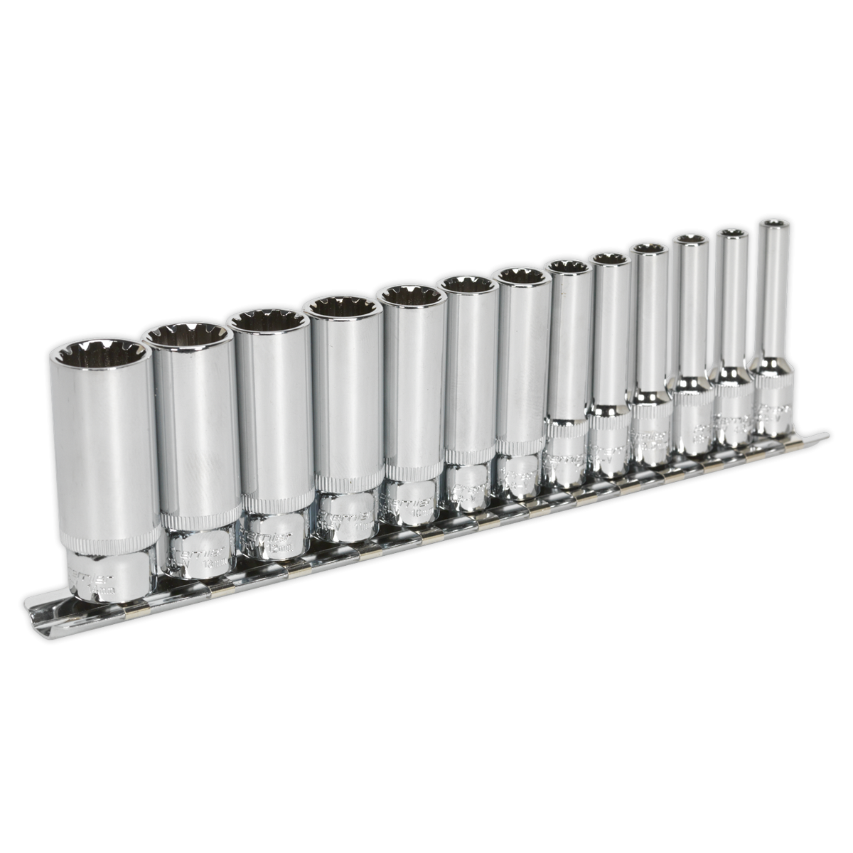 Socket Set 13pc Deep 1/4"Sq Drive Total Drive® AK69813D