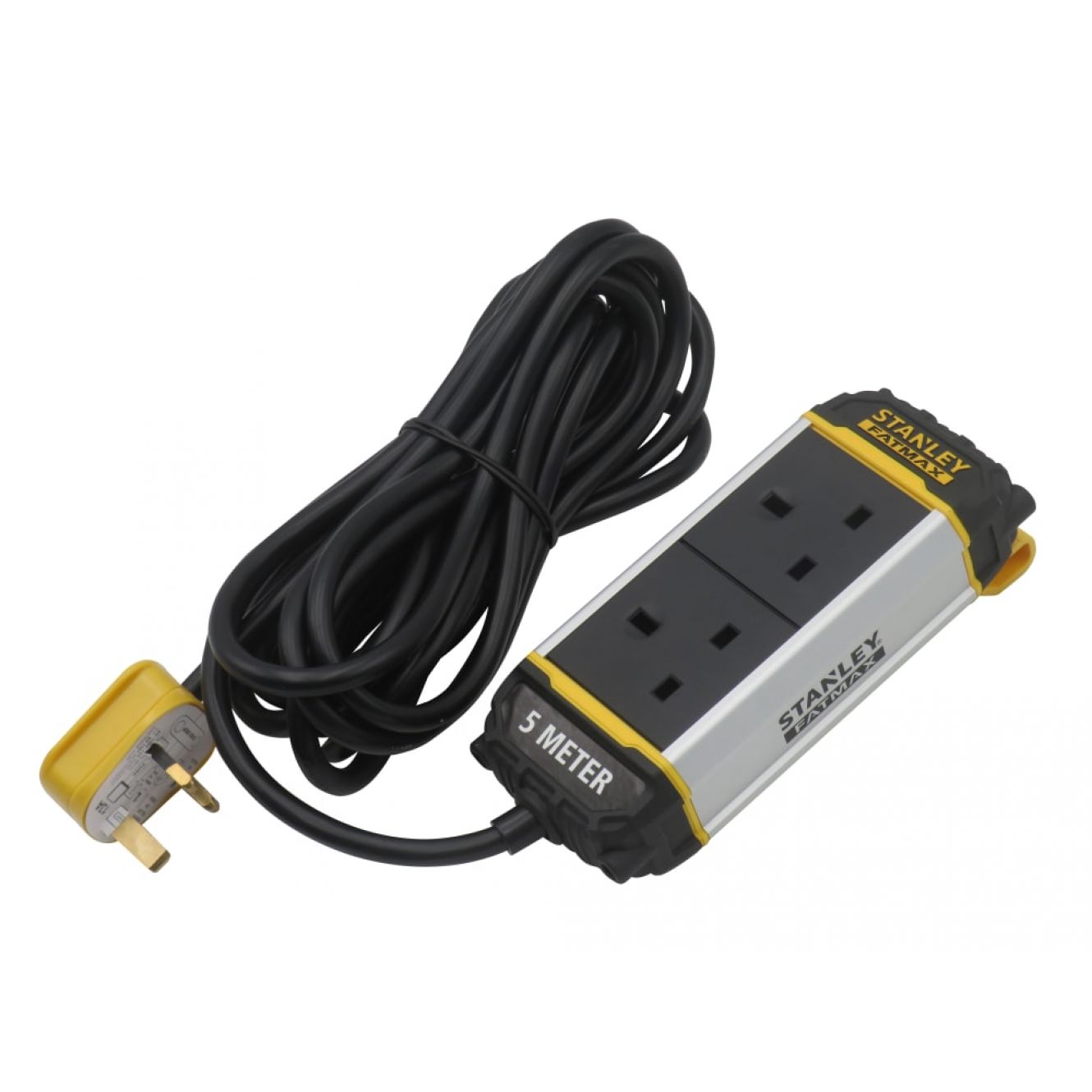 2-Gang Powerboard with Belt-Clip 5m STE2GBELT