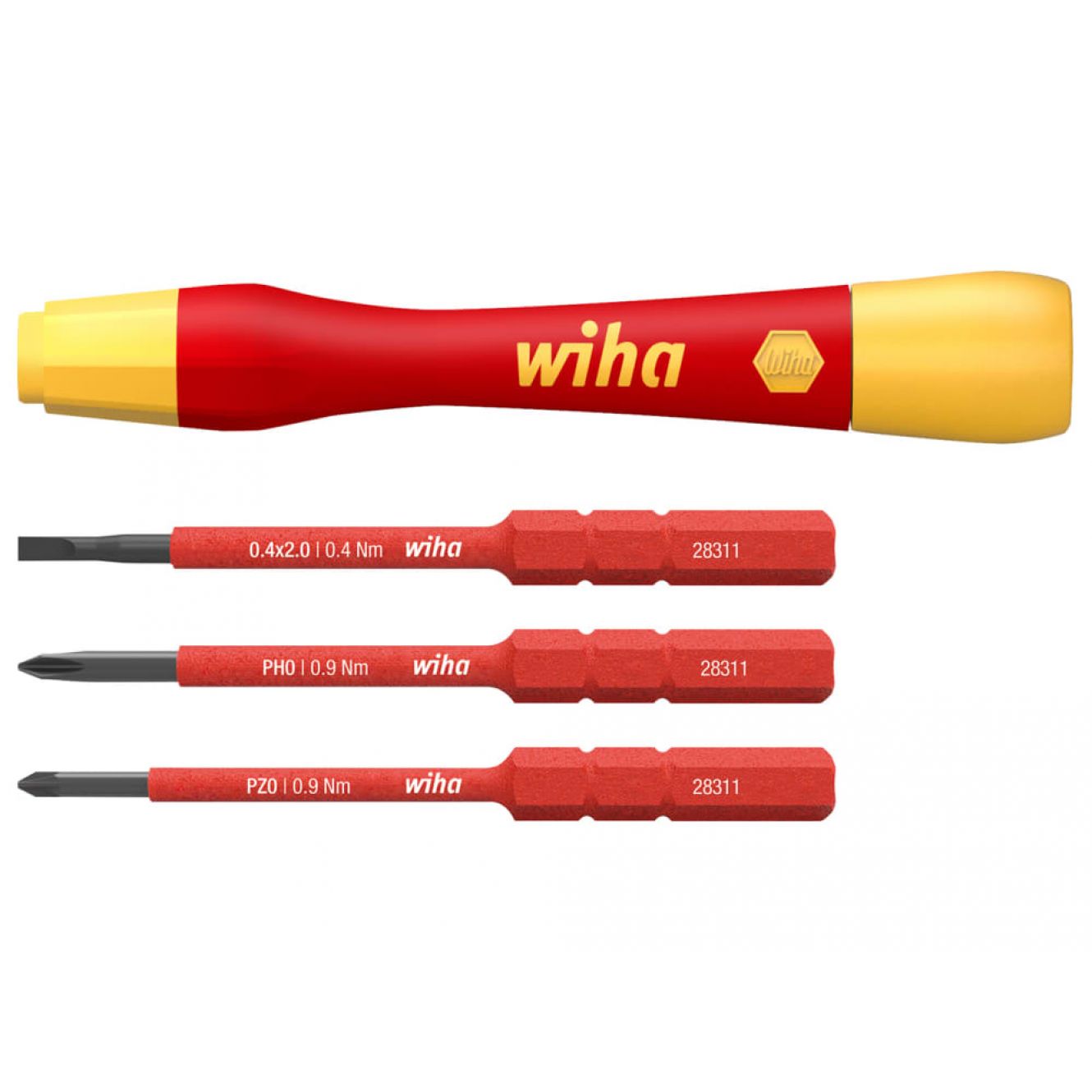 PicoFinish® slimVario® electric Fine Screwdriver Set, 4 Piece WHA43167