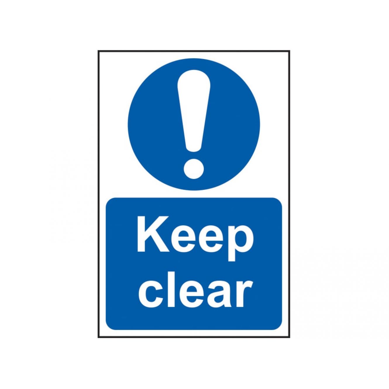Keep Clear - PVC 200 x 300mm SCA0253