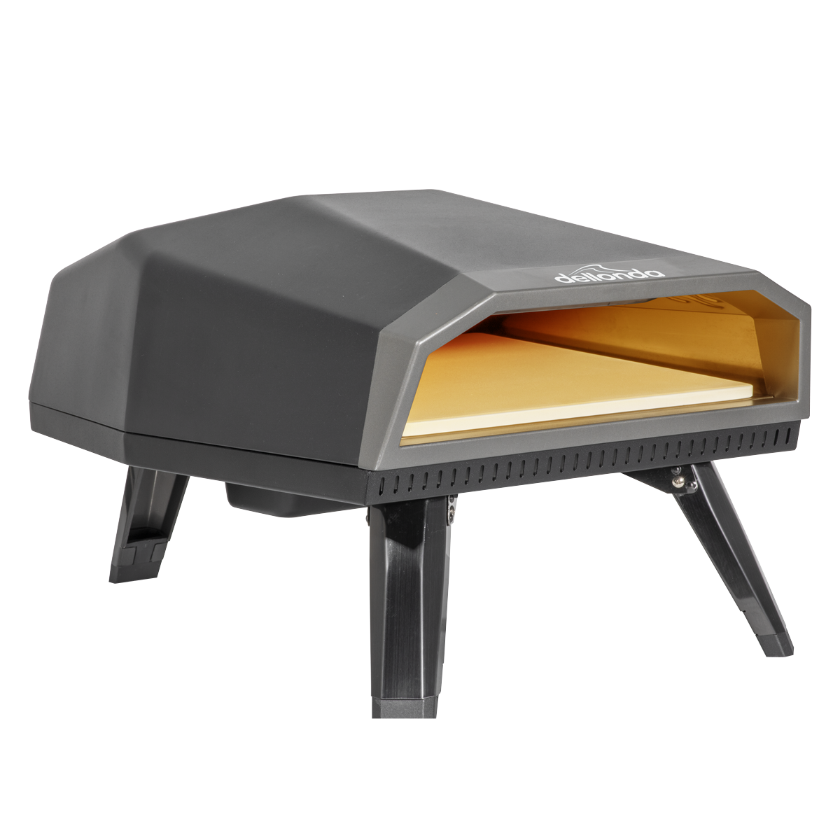 Dellonda Gas Pizza Oven with Gas Regulator, Water Resistant Cover/Carry Bag & 12" Pizza Peel, Portable Outdoor Pizza Maker, Authentic Stone Baked Pizza, Great for Barbecues - DG257 DG257