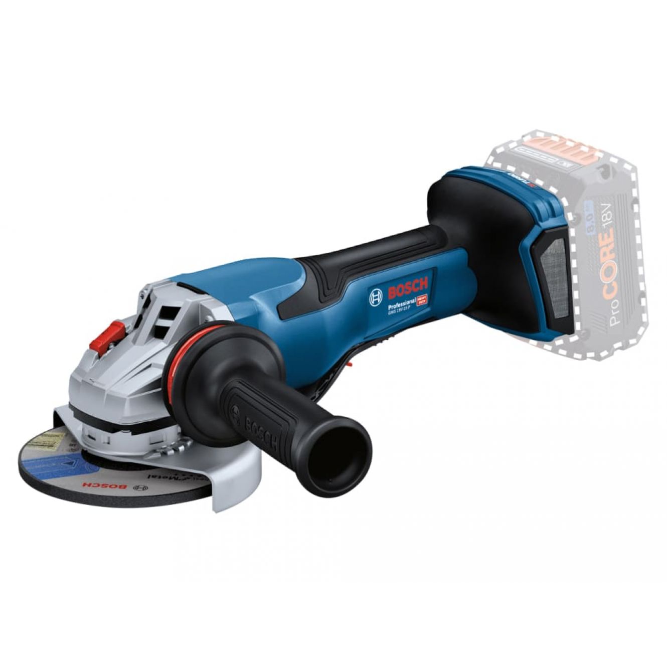 GWS 18V-15 P Professional BITURBO Angle Grinder 125mm 18V Bare Unit BSH6019H6A00