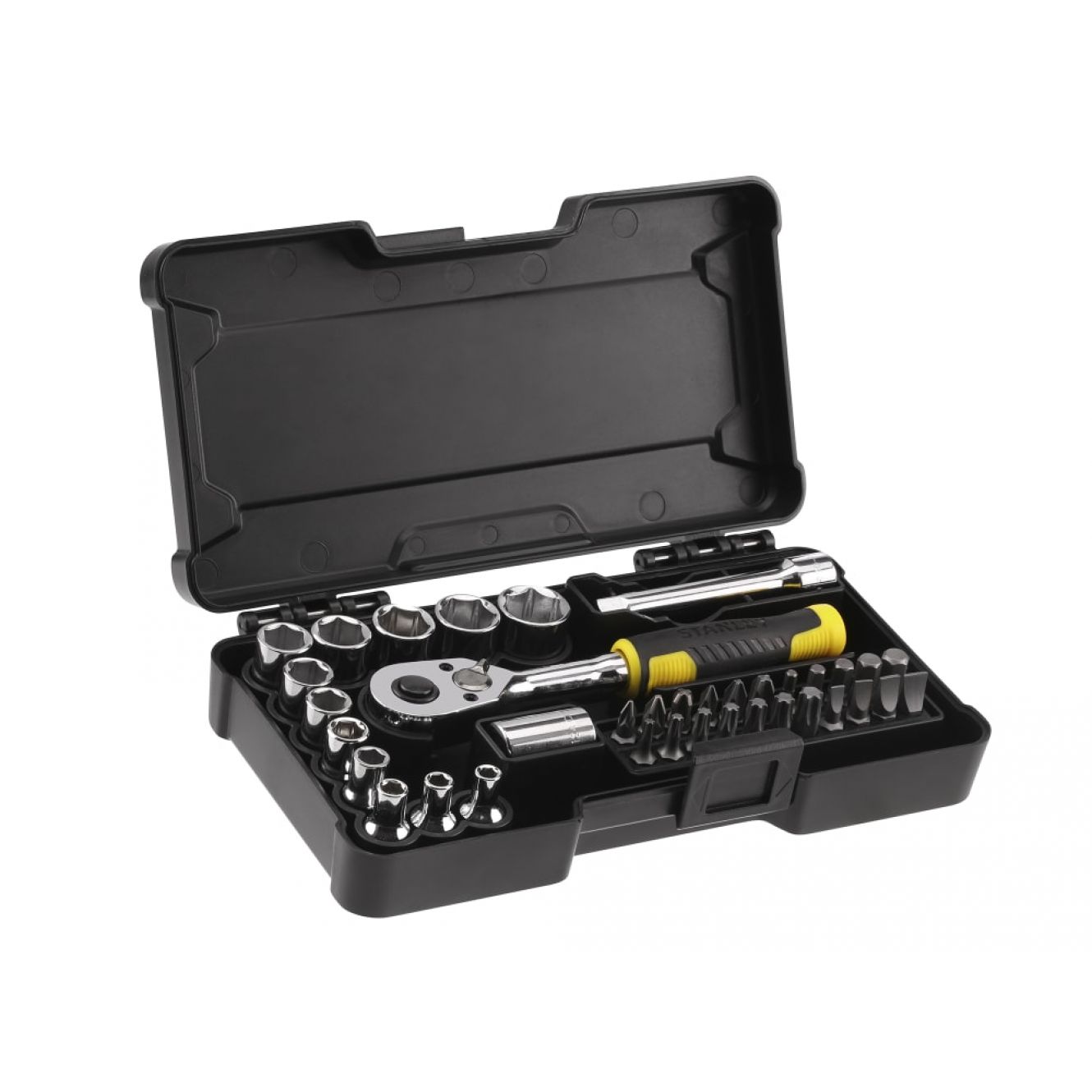 1/4in Compact Socket Set, 37 Piece STA082672