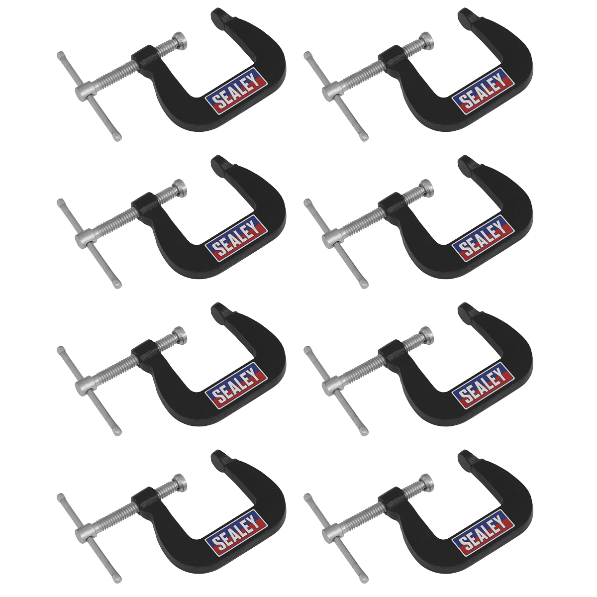 8pc Set Junior C-Clamp 8pc Set - 28mm x 28mm GCC05