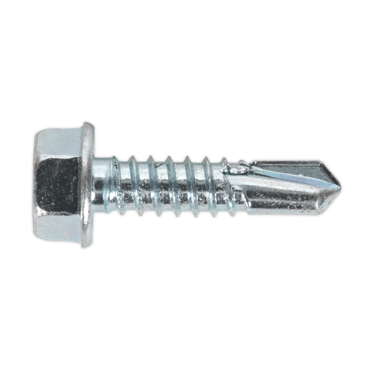 Self-Drilling Screw 6.3 x 25mm Hex Head Zinc Pack of 100 SDHX6325