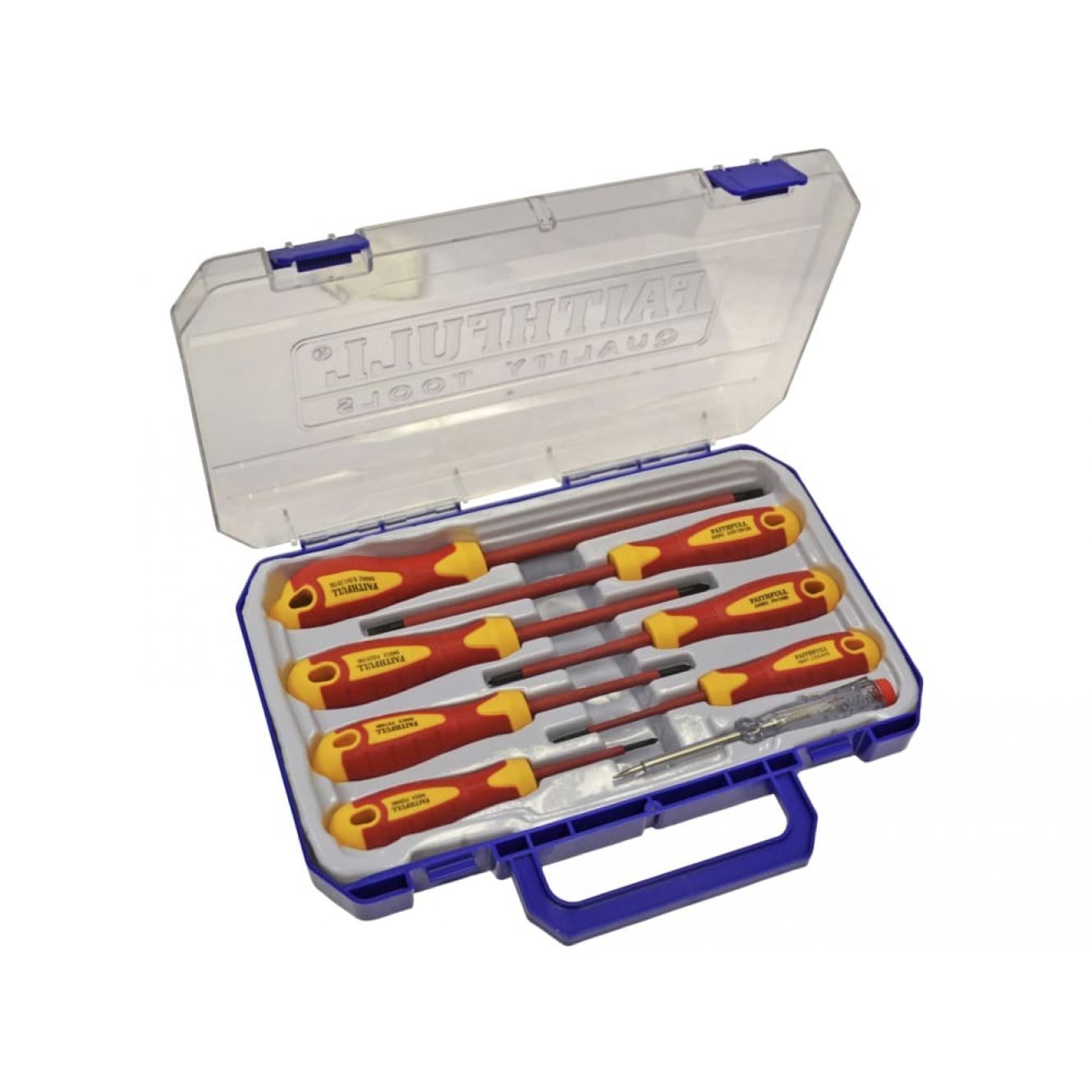 VDE Soft Grip Screwdriver Set (Case), 8 Piece FAISDVDESET8