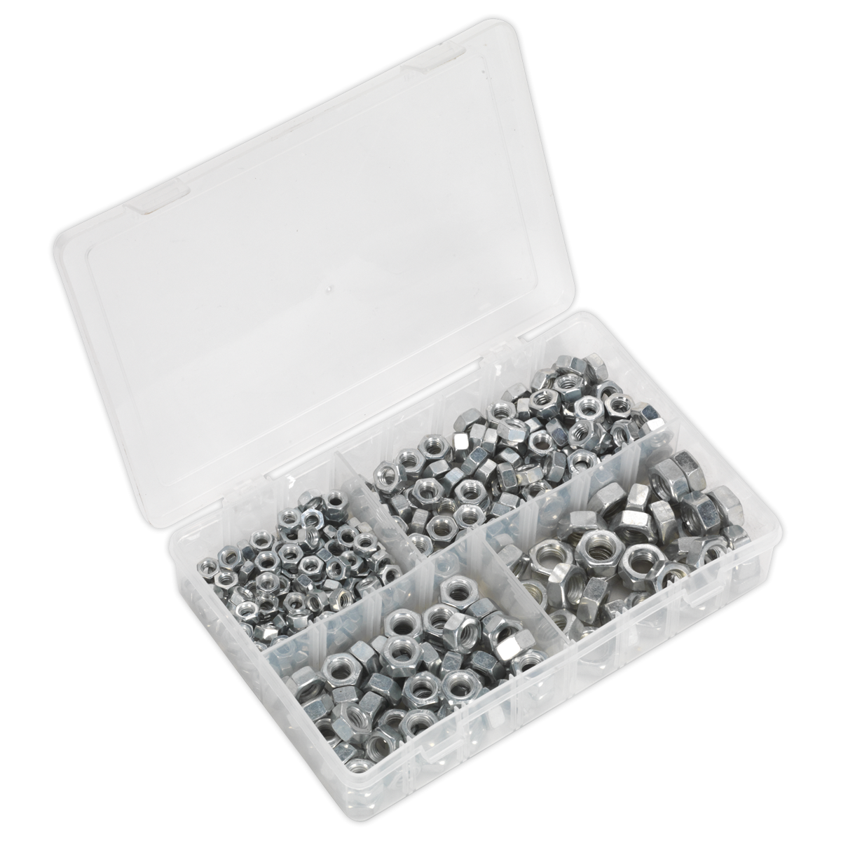Steel Nut Assortment 320pc 1/4"-1/2"UNF AB029SN
