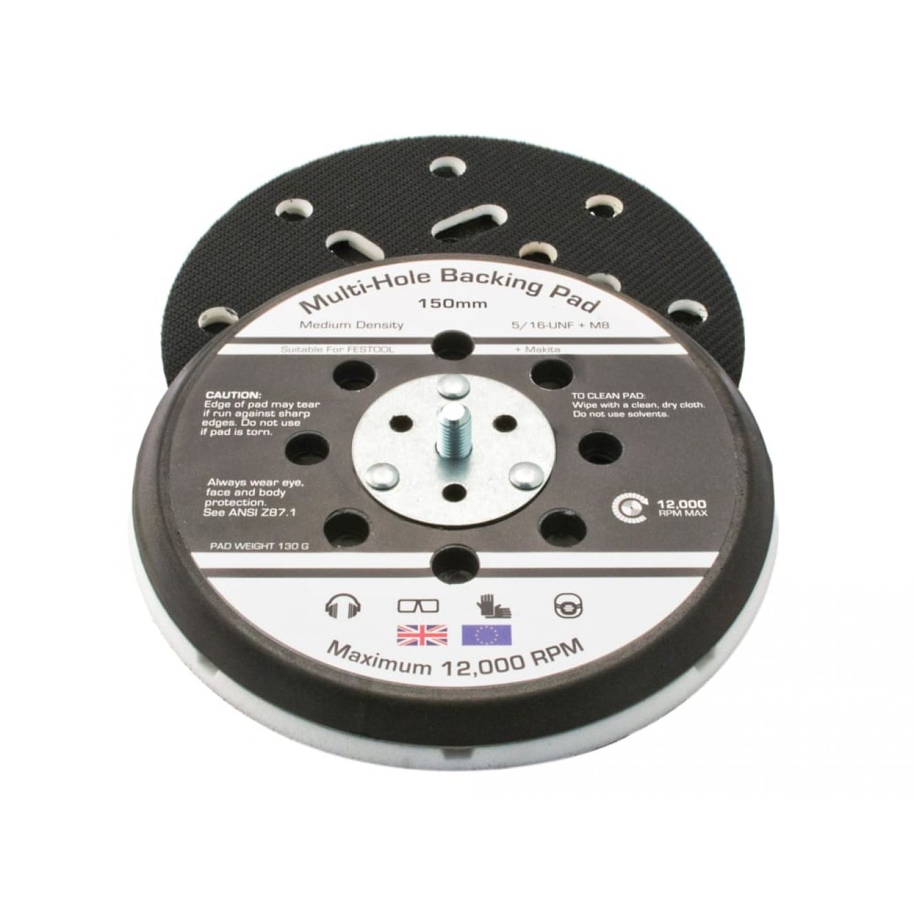 Dual Action Sander Pad 150mm GRIP® Multi 5/16 UNF +M8 FLE17099