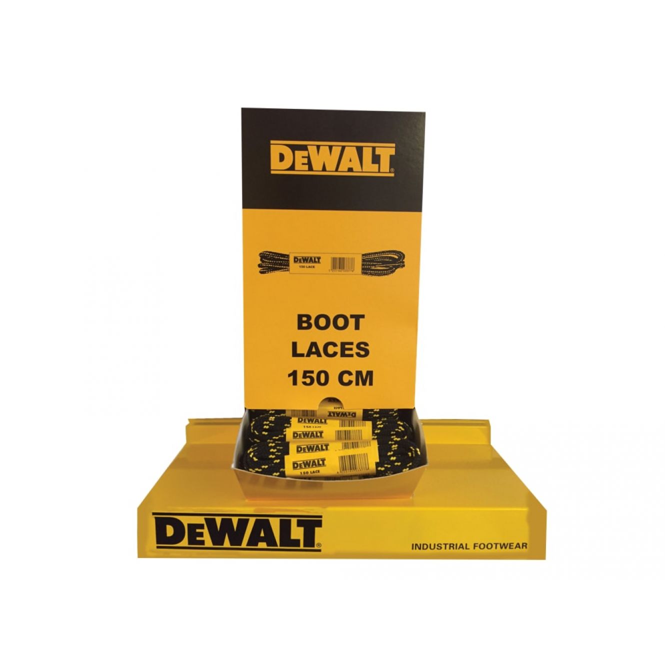 Polyester/Cotton Boot Laces 150cm In Dispenser (60 Pairs) DEWLACES