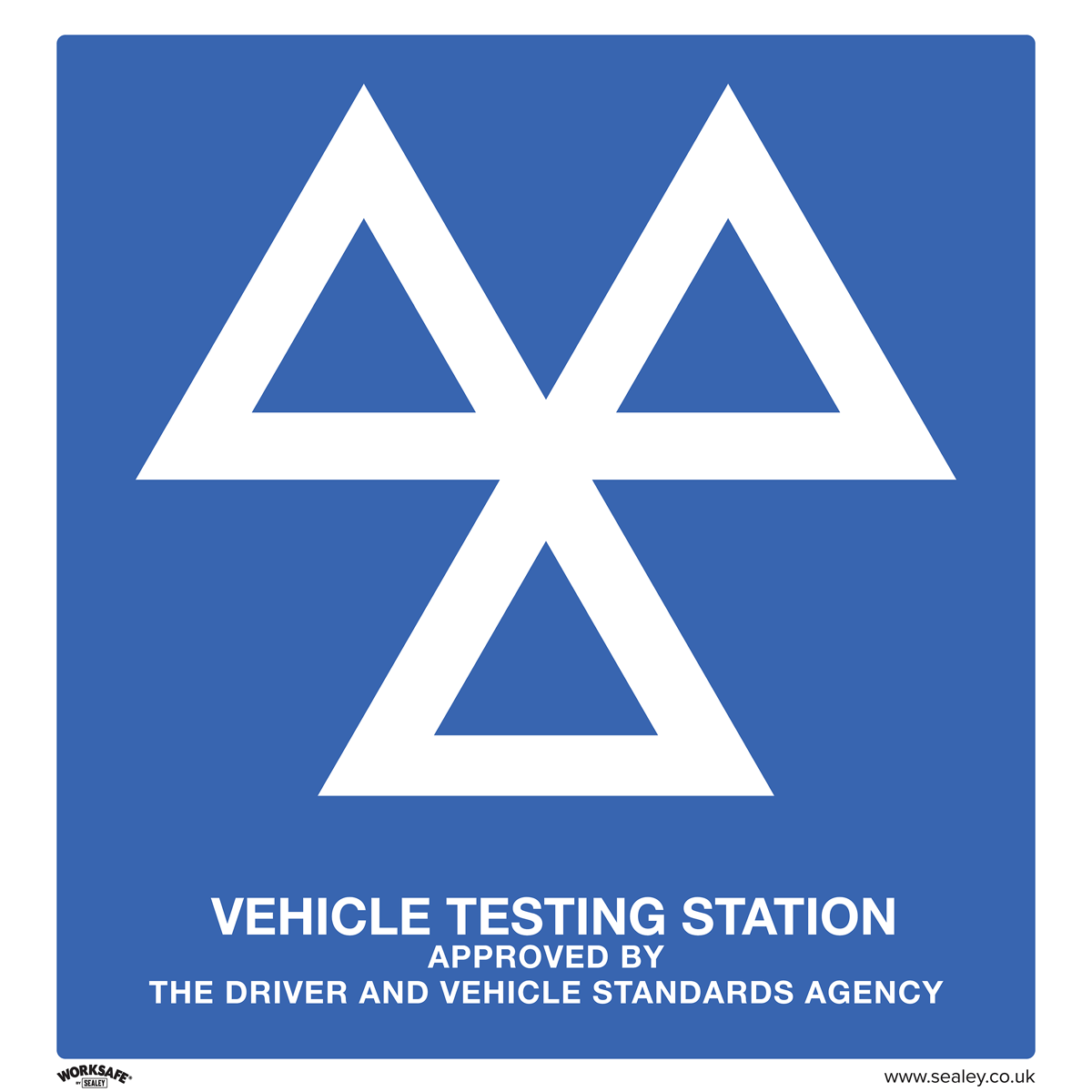 Warning Safety Sign - MOT Testing Station - Rigid Plastic - Pack of 10 SS51P10