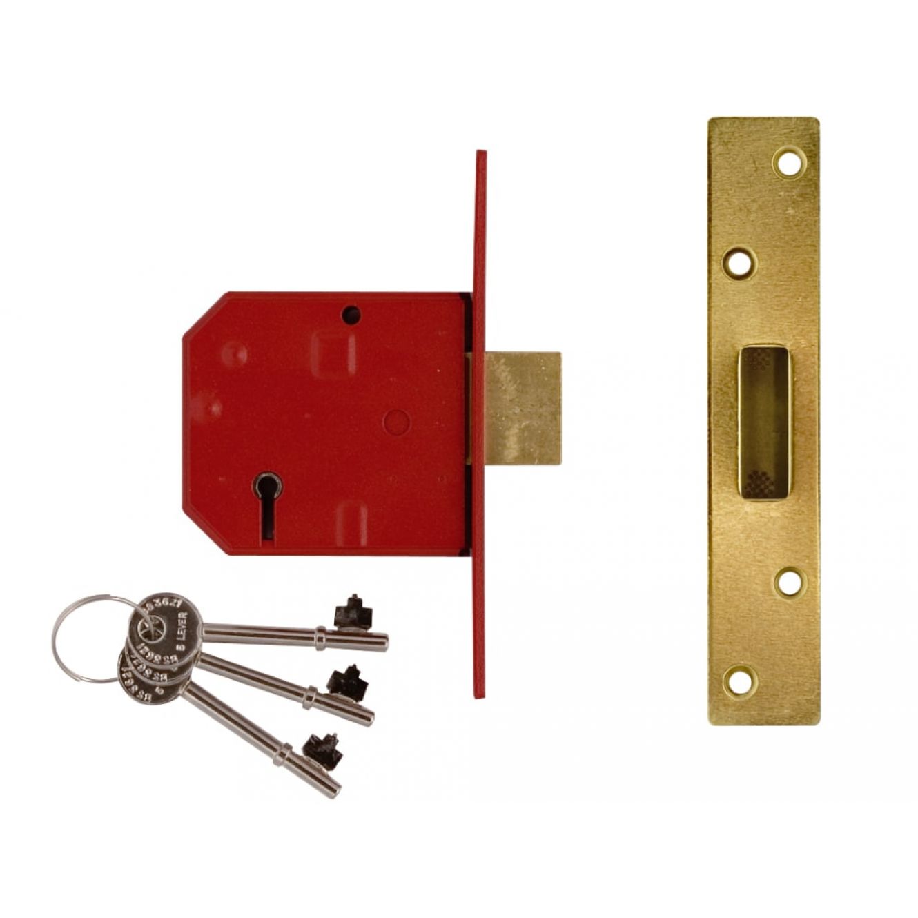2134E BS 5 Lever Mortice Deadlock