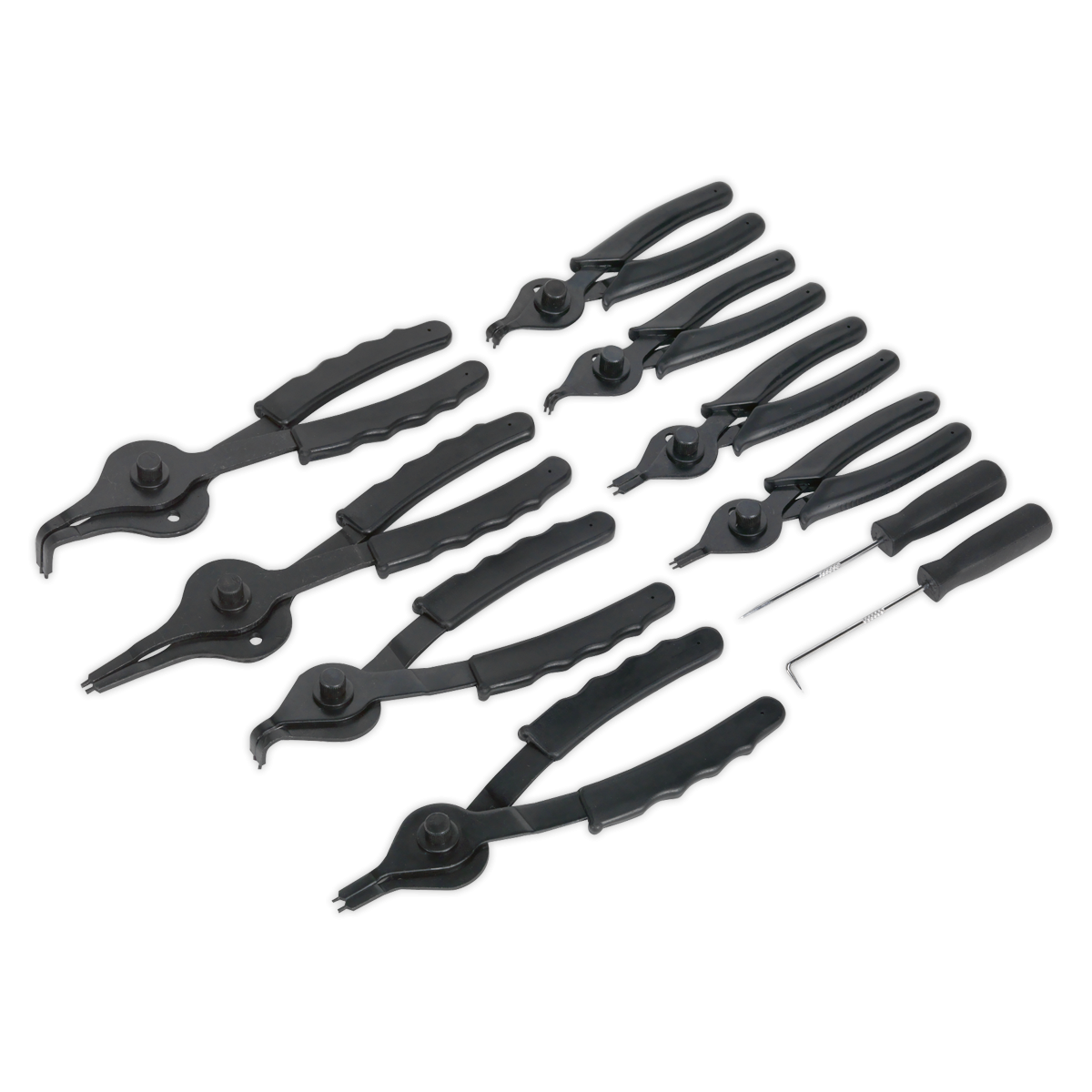 Circlip Pliers Set 10pc Internal/External S01064
