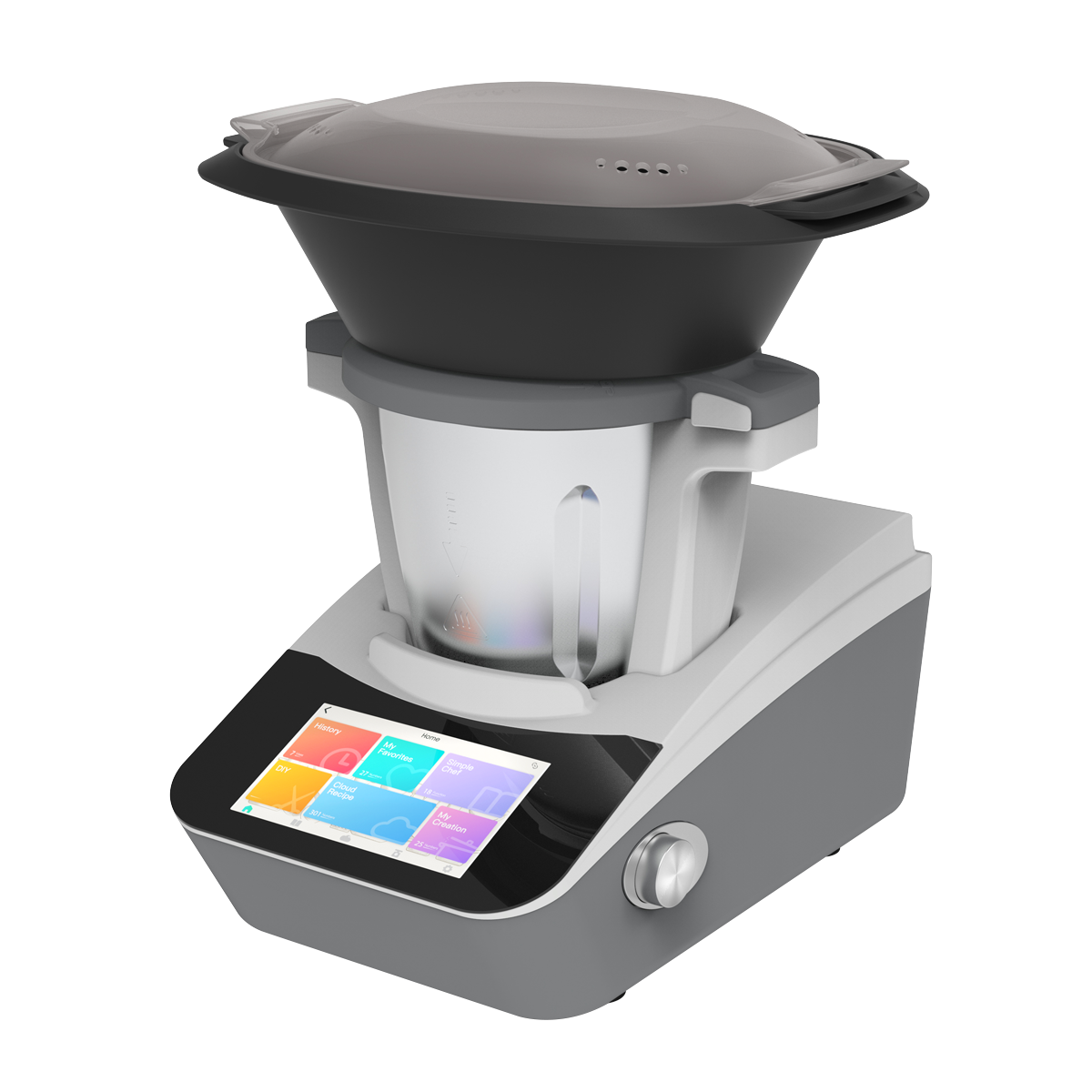 Baridi Smart Kitchen Robot Thermo-Cooker, 18 Preset Functions, 7” TFT Touch Screen - DH189 DH189