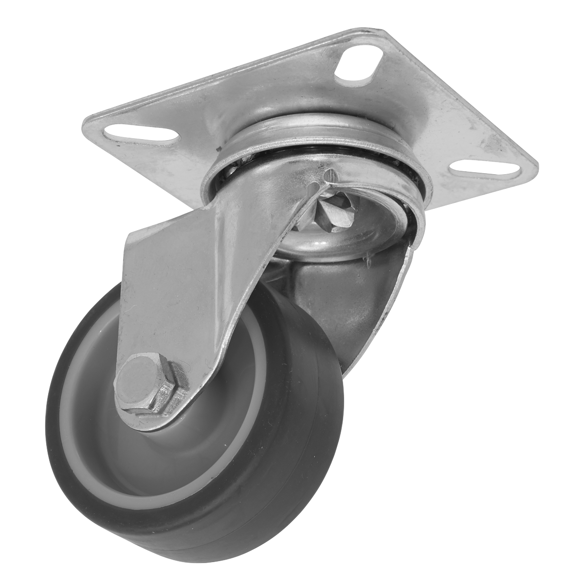 Medium-Duty Thermoplastic Swivel Castor Wheel Ø50mm - Trade SCW250SPEM