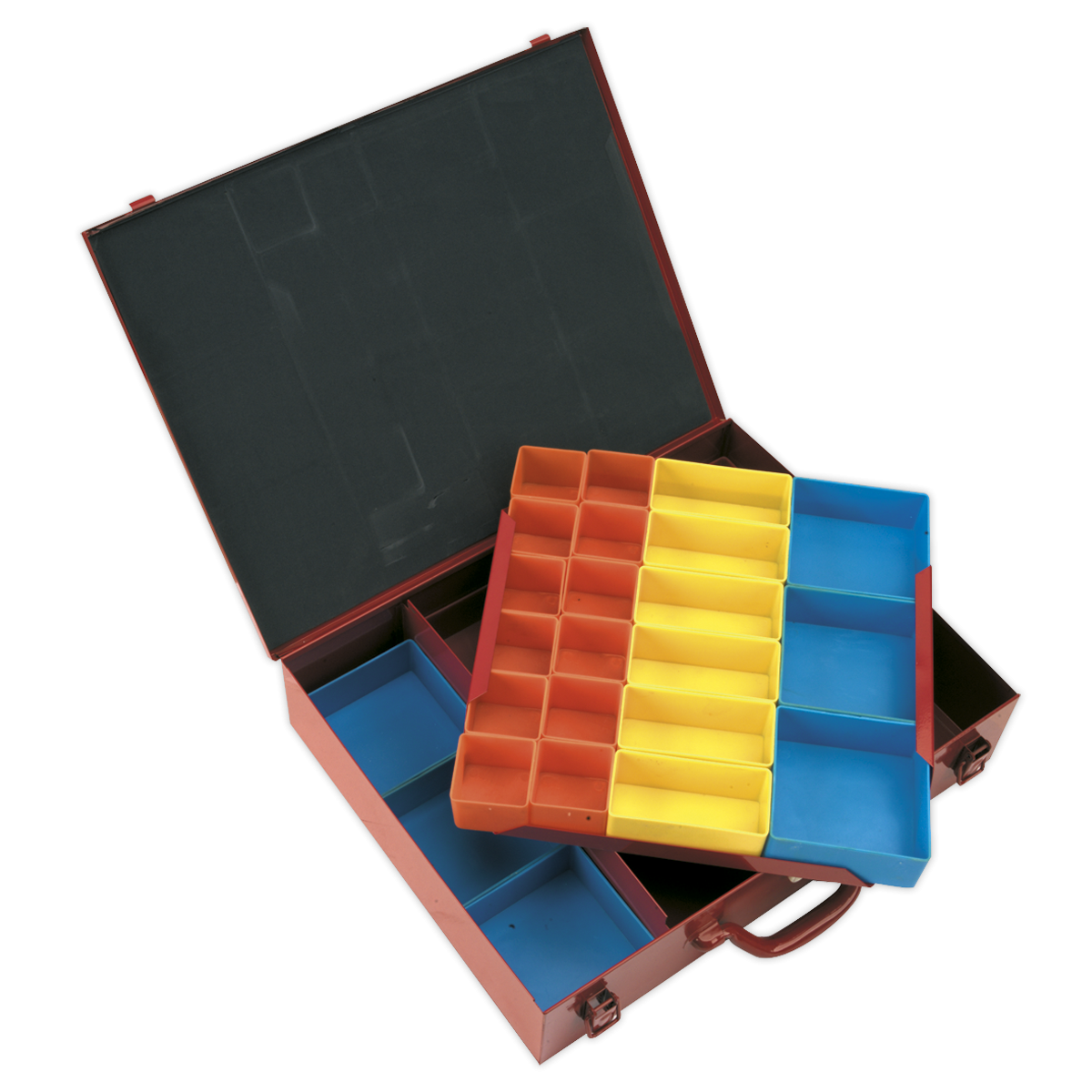 Metal Case 2-Layer with 27 Storage Bins APMC27