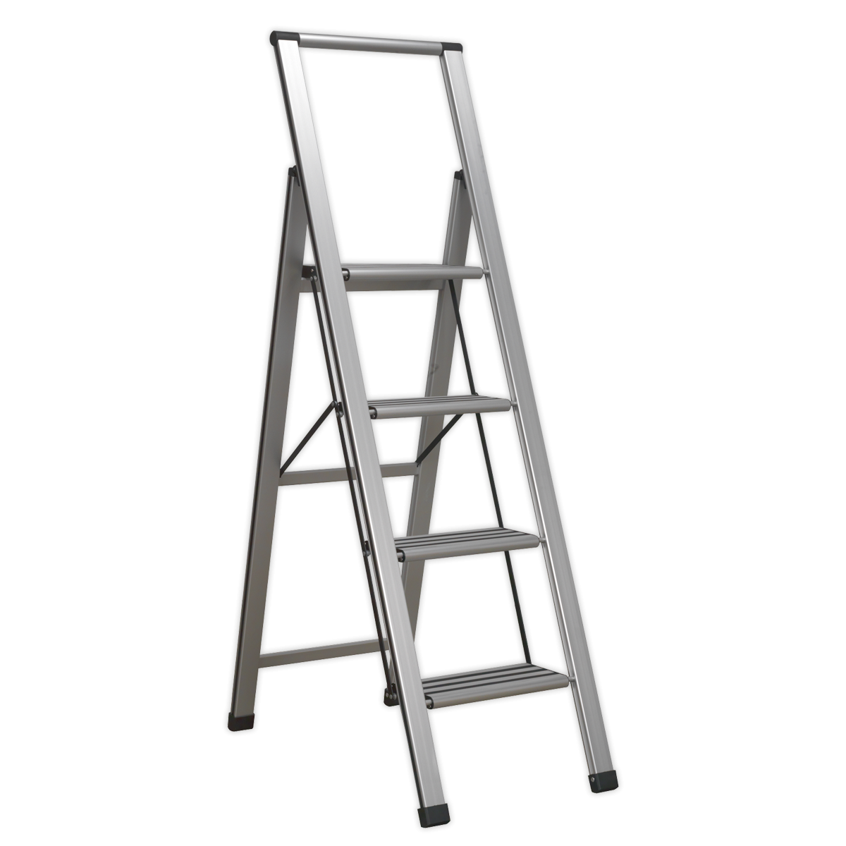 Aluminium Professional Folding Step Ladder 4-Step 150kg Capacity APSL4
