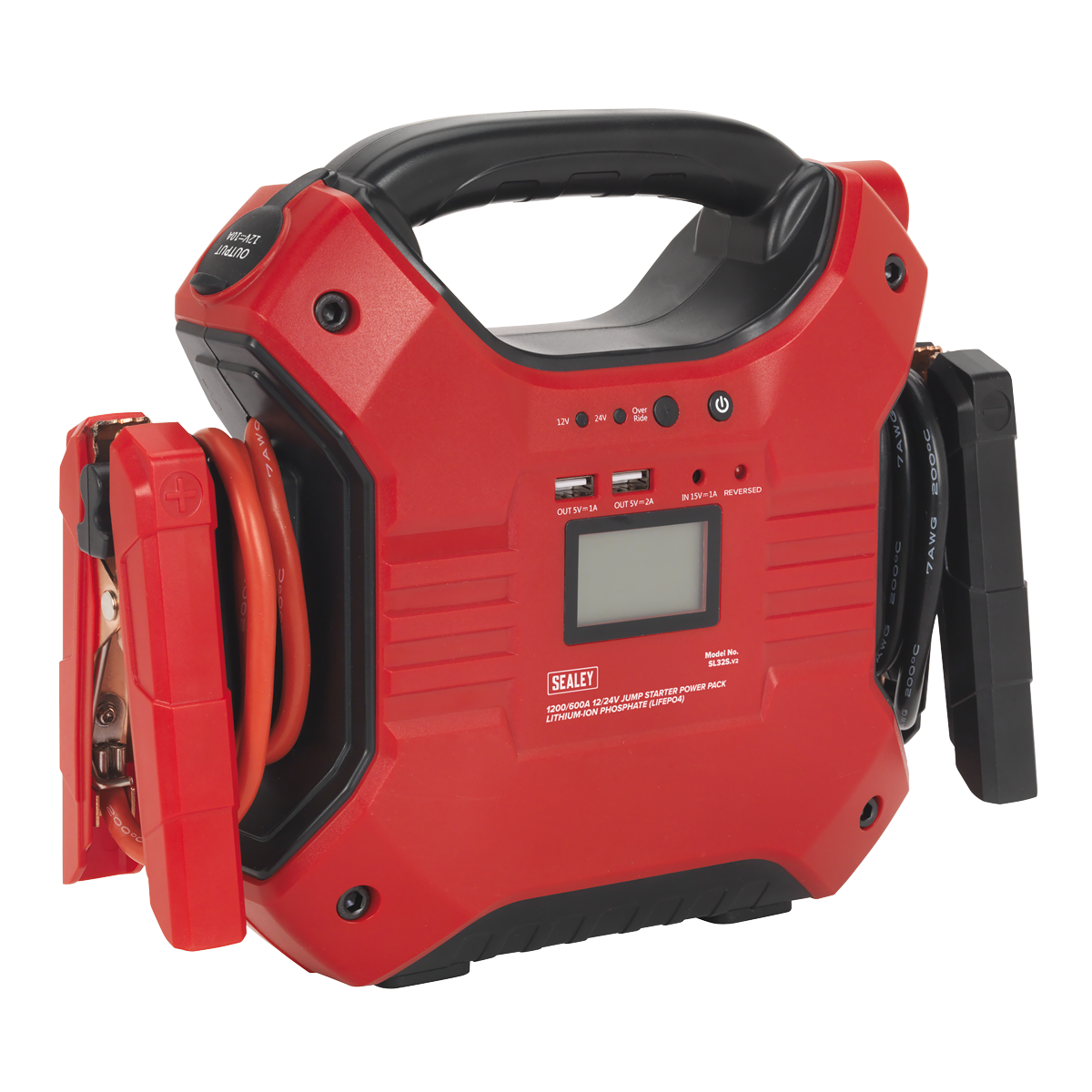 Jump Starter Power Pack Lithium-ion Phosphate (LiFePo4) 12/24V 1200/600 Peak Amps SL32S