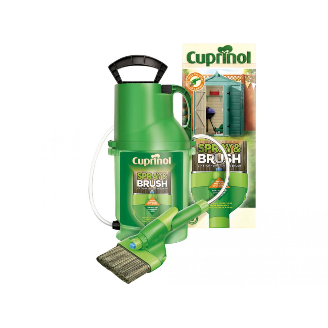 Spray & Brush 2-in-1 Pump Sprayer CUPMPSB