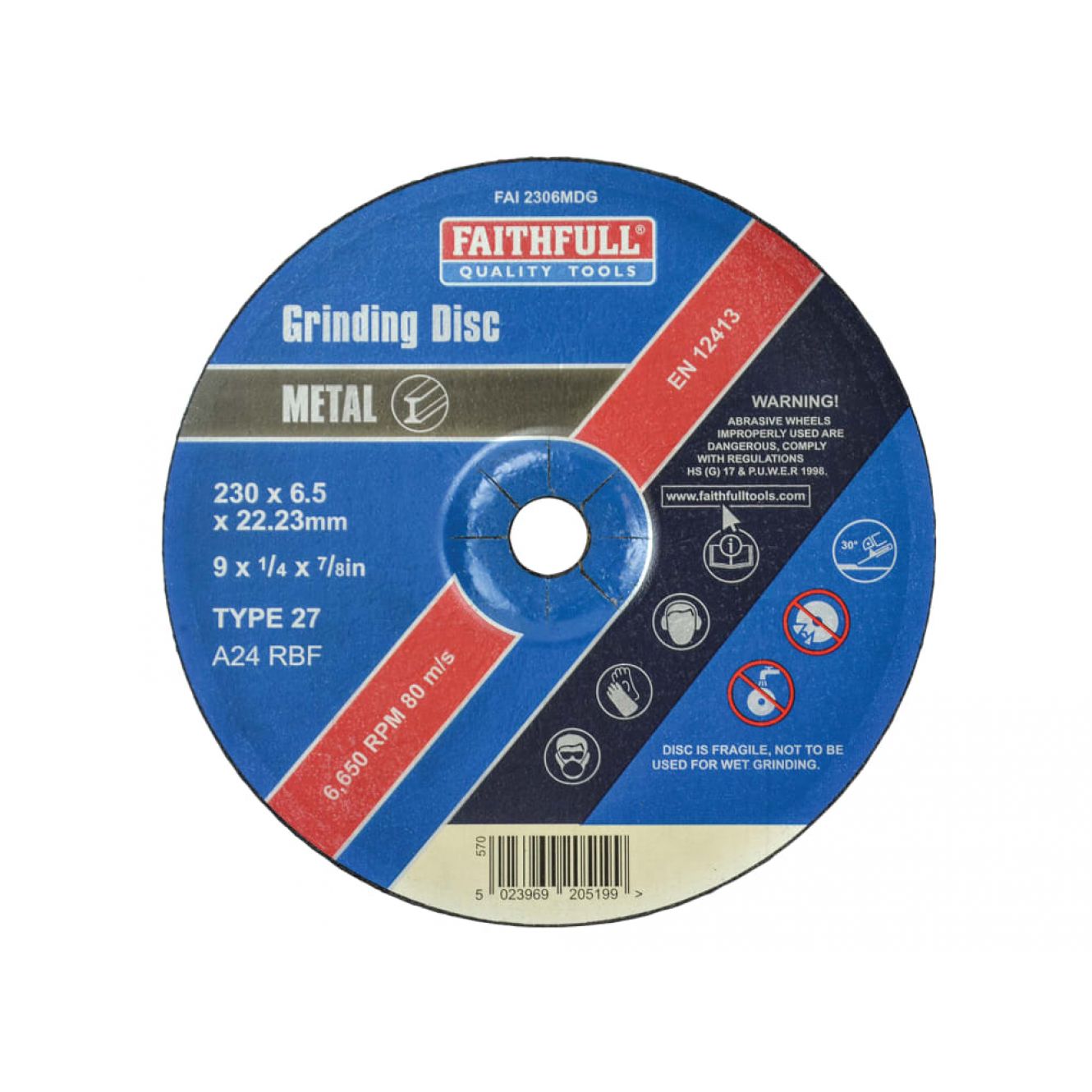 Depressed Centre Metal Grinding Disc