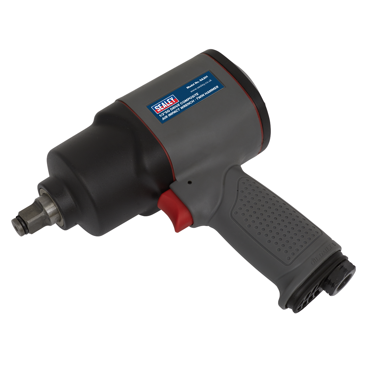 Air Impact Wrench 1/2"Sq Drive Composite - Twin Hammer SA201