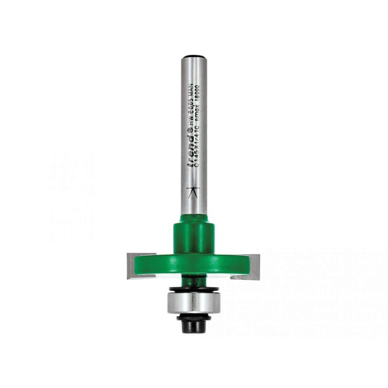 C145 x 1/4 TCT Bearing Guided Slotting Cutter 6.3mm TREC14514TC