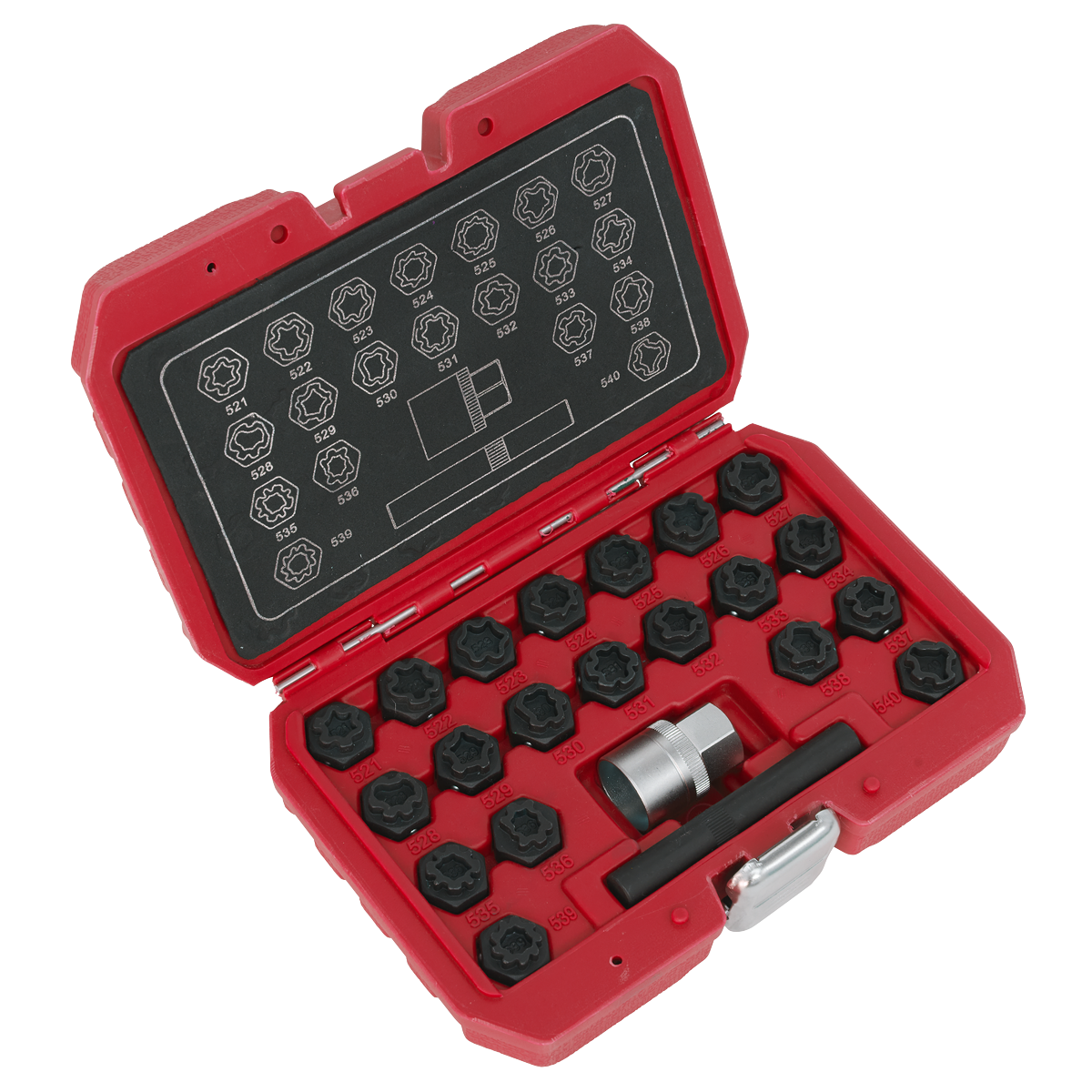 Locking Wheel Nut Key Set 22pc - VAG SX220