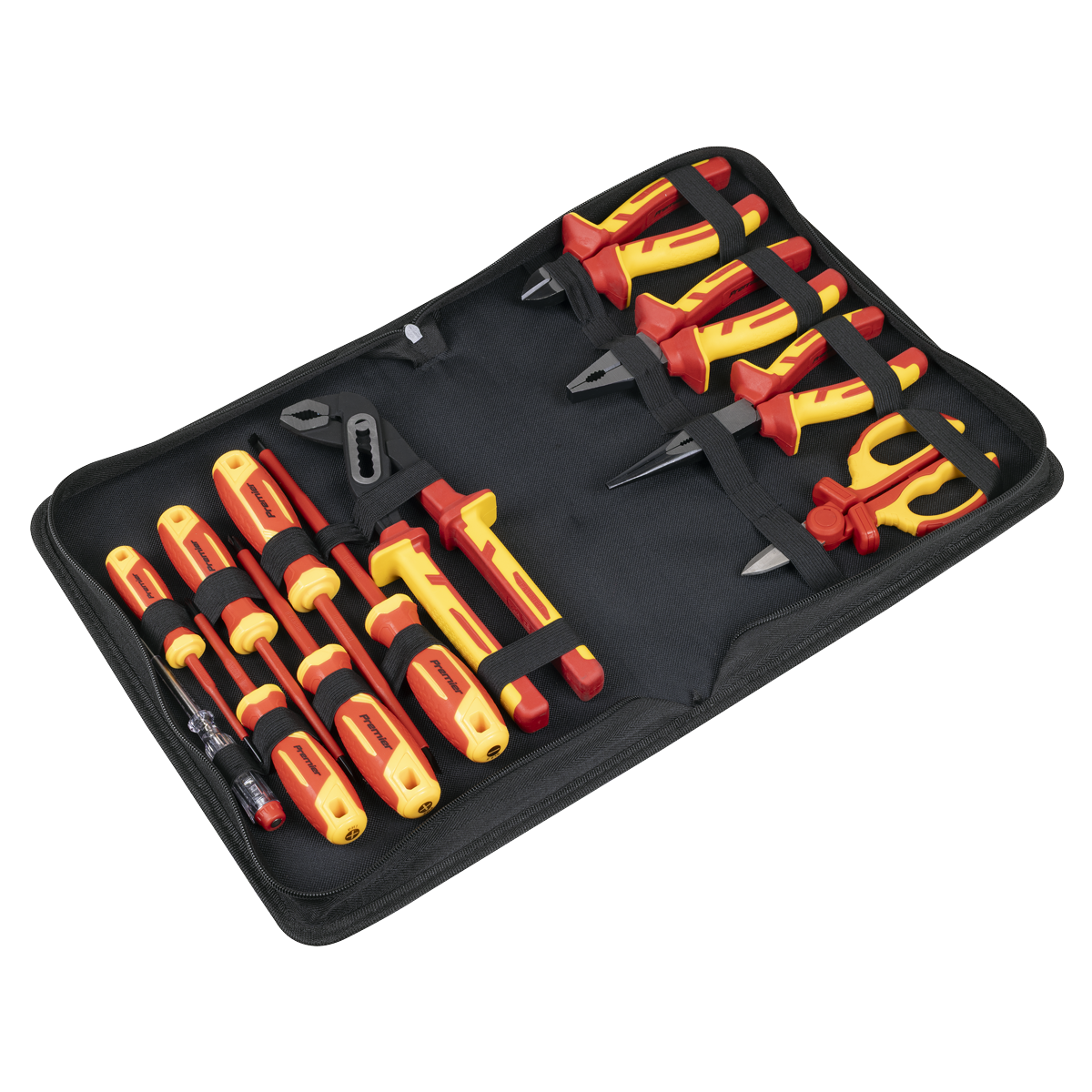 Screwdriver, Pliers & Scissor Set 12pc - VDE Approved AK83463