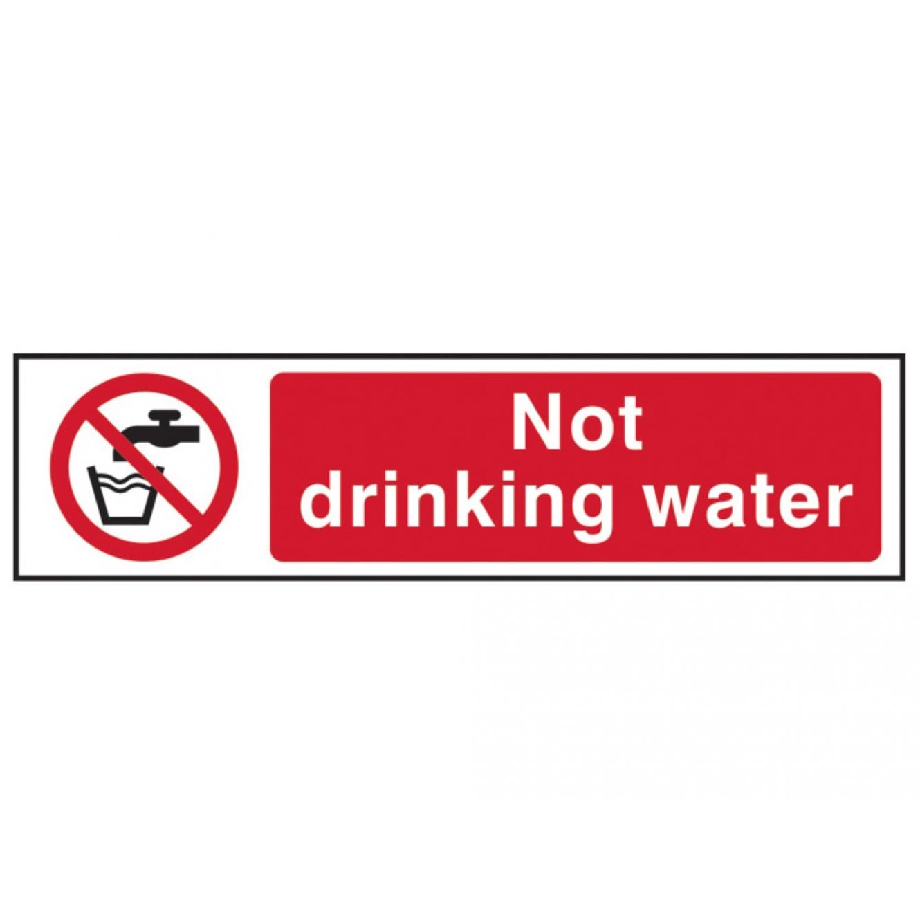 Not Drinking Water - PVC 200 x 50mm SCA5051