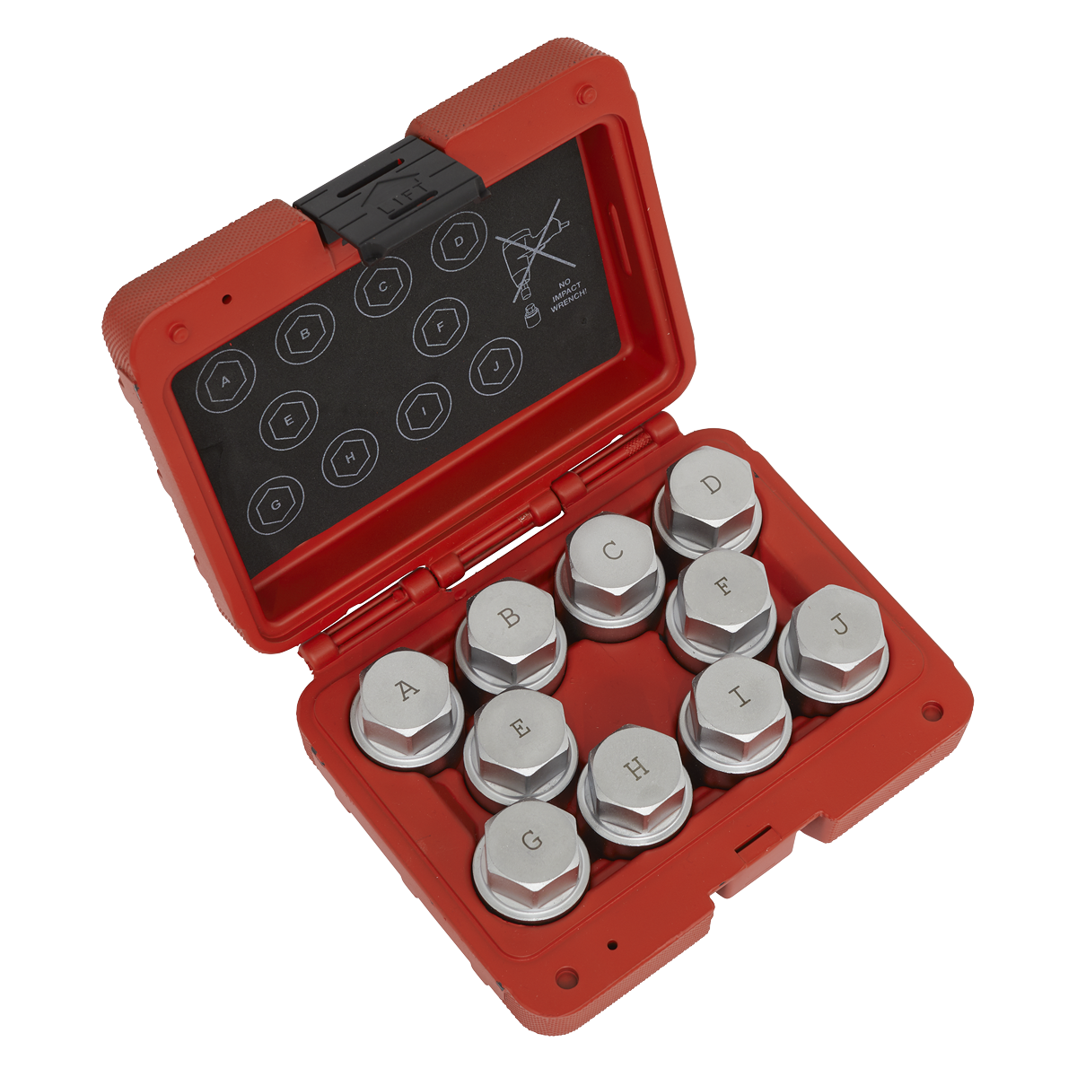 Locking Wheel Nut Key Set 10pc - Land Rover SX222