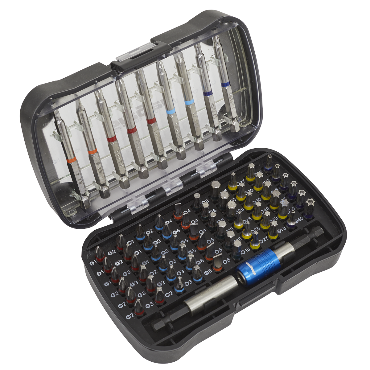 Power Tool Bit Set 71pc Colour-Coded S2 S01038