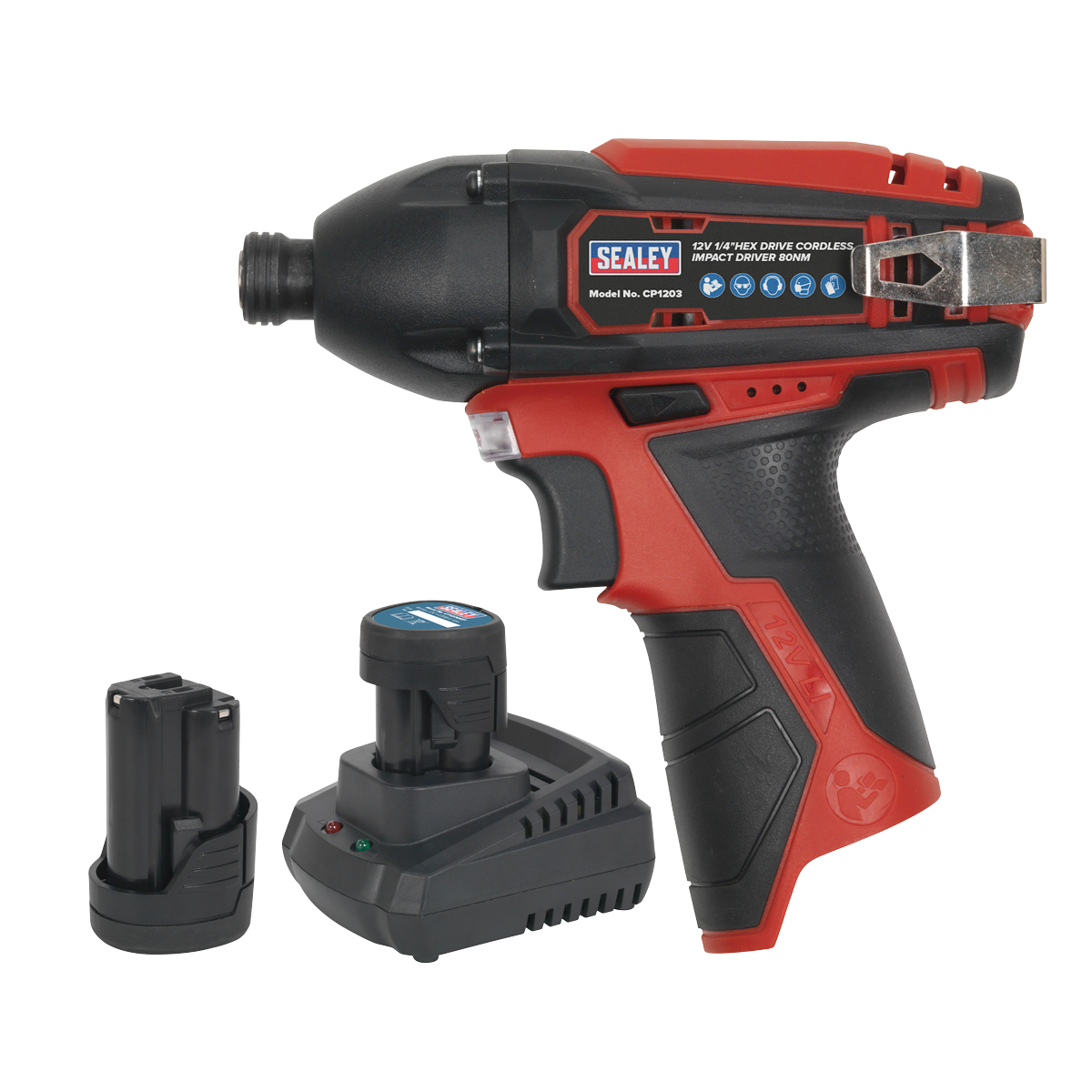 Impact Driver Kit 1/4" Hex Drive 12V SV12 Series - 2 Batteries CP1203KIT