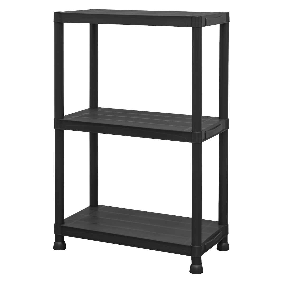 Plastic Racking Unit with 3 Shelves 25kg Capacity Per Level APPR3