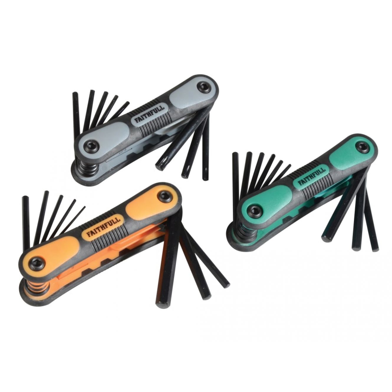 Metric, Imperial & TORX Folding Hexagonal Key Set, 25 Piece FAIHKSTRIPLE