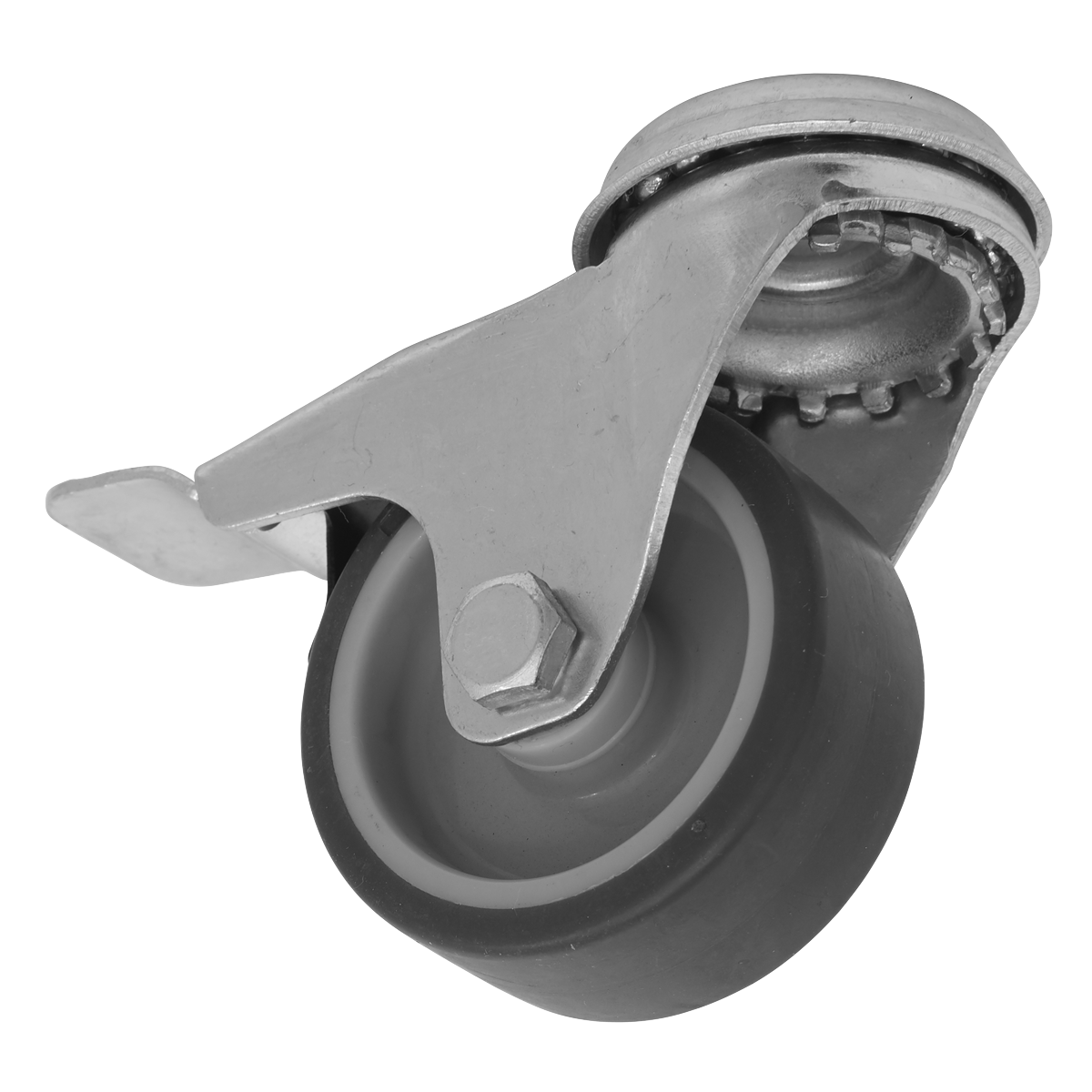 Medium-Duty Thermoplastic Bolt Hole Caster Wheel with Total Lock Ø50mm - Trade SCW250SBLEM