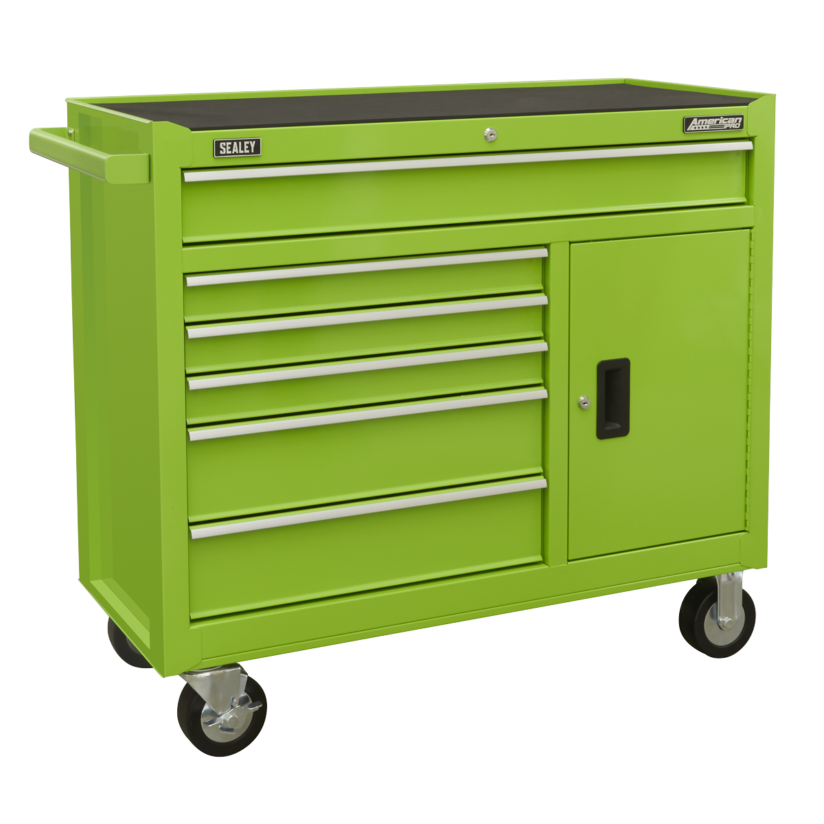Rollcab 6 Drawer with Ball Bearing Slides - Green AP4106HV