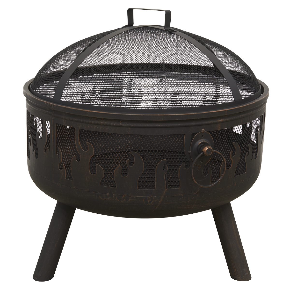 Dellonda Deluxe Firepit Fireplace Outdoor Patio Heater, Cooking Grill & Poker DG117