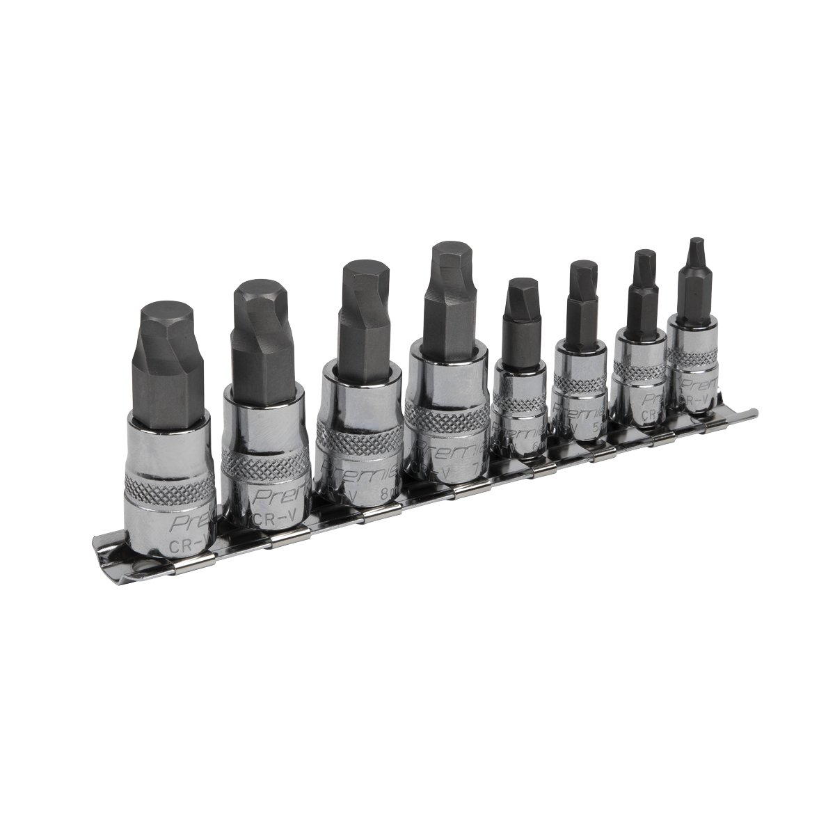 Hex Socket Bit Set Lock-On™ 8pc 1/4" & 3/8"Sq Drive Metric AK65600