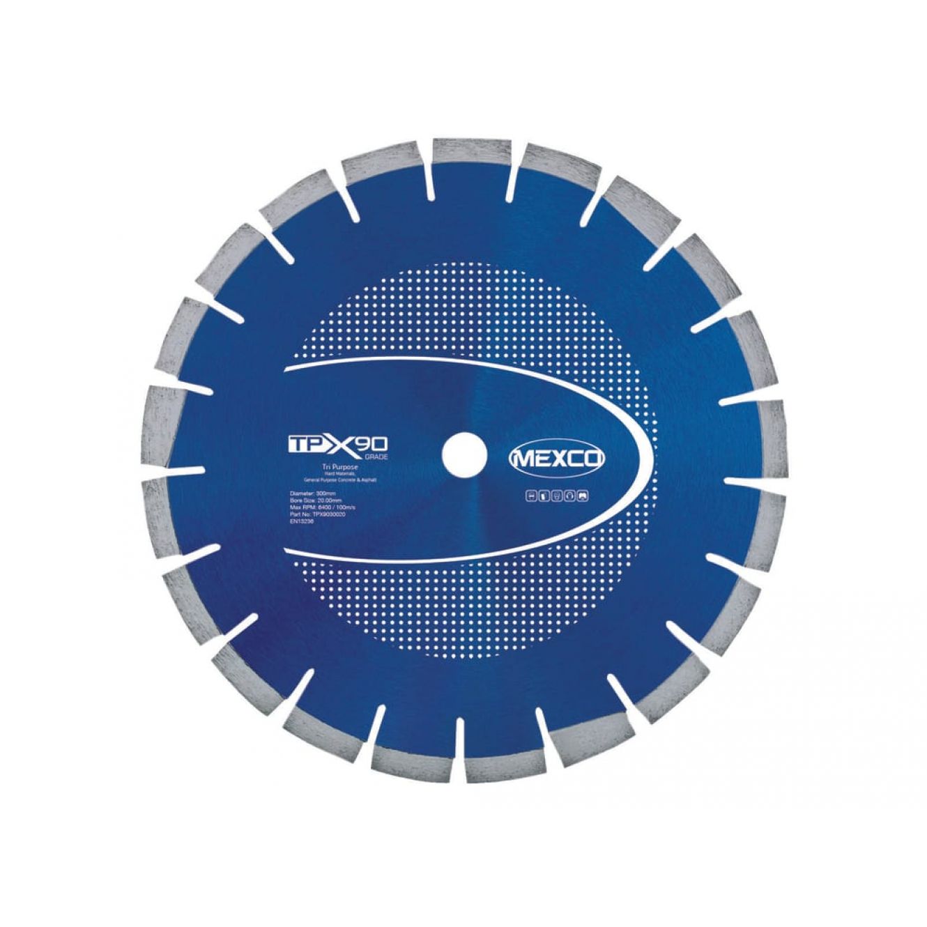 TPX90 Tri Purpose Diamond Blade 300 x 20mm MEXTPX90300