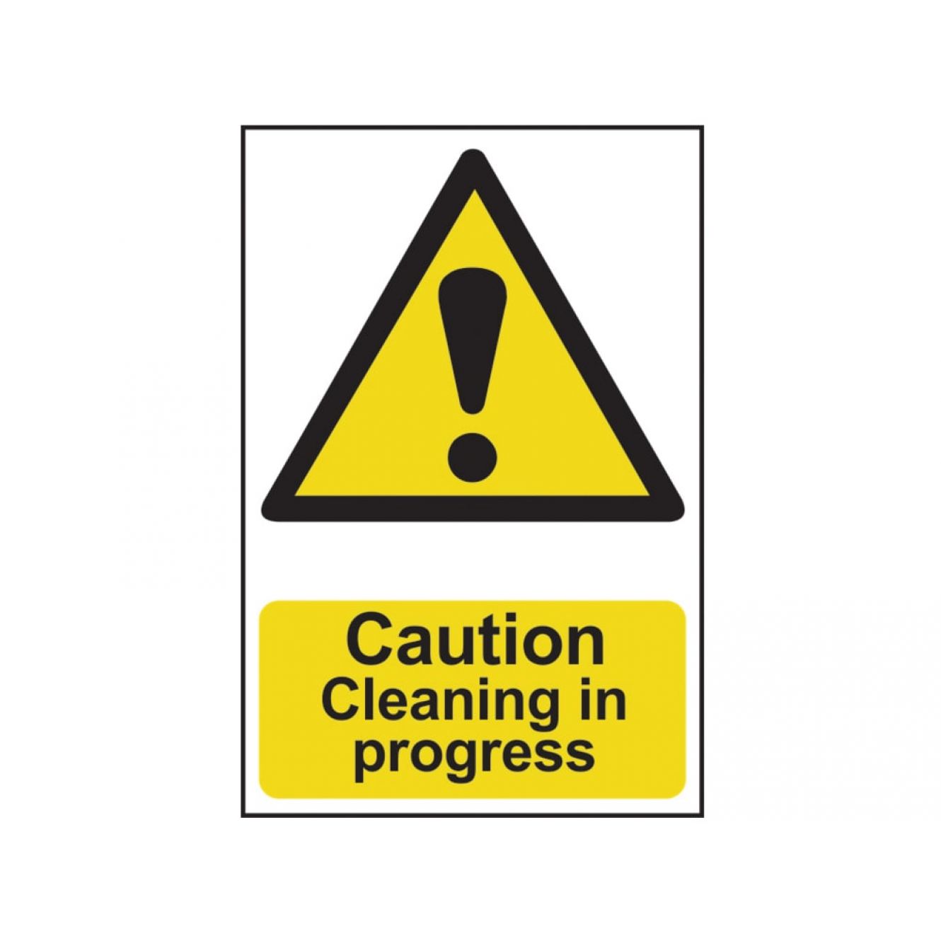 Caution Cleaning In Progress - PVC 200 x 300mm SCA1114