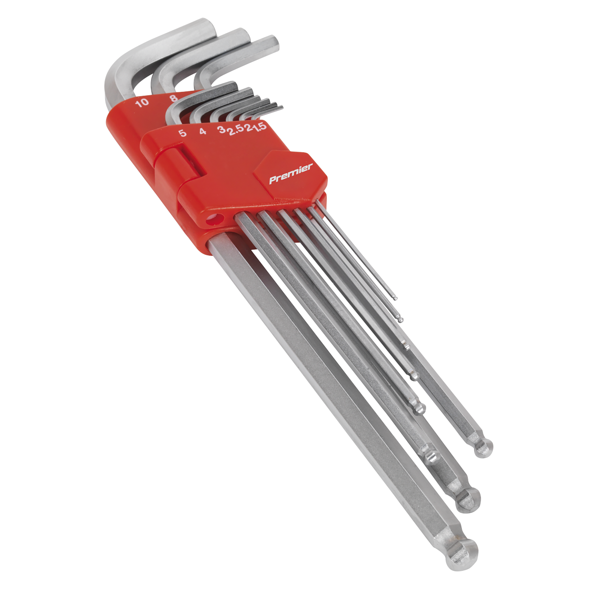 Ball-End Hex Key Set 9pc Extra-Long Metric AK7140