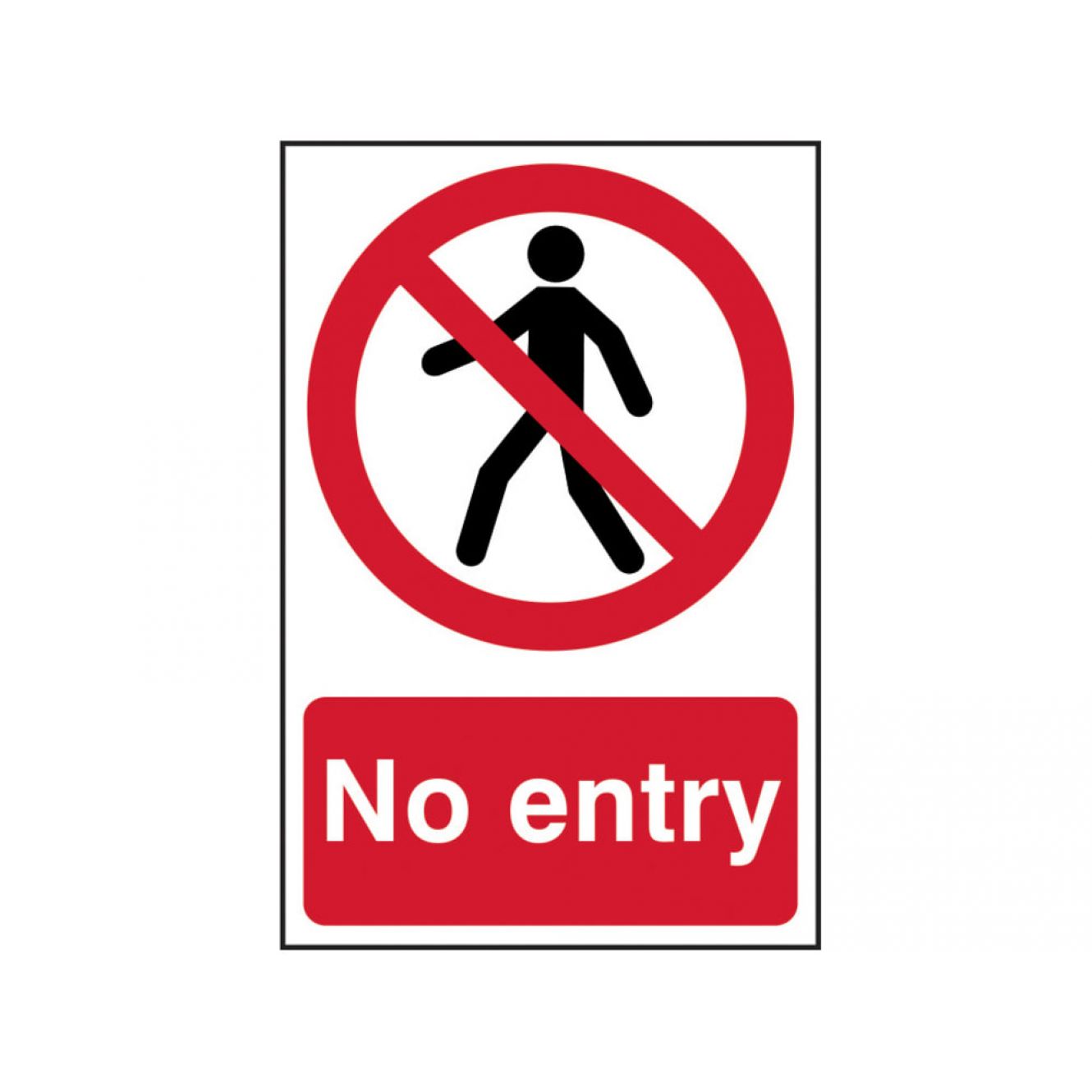 No Entry - PVC 200 x 300mm SCA0600