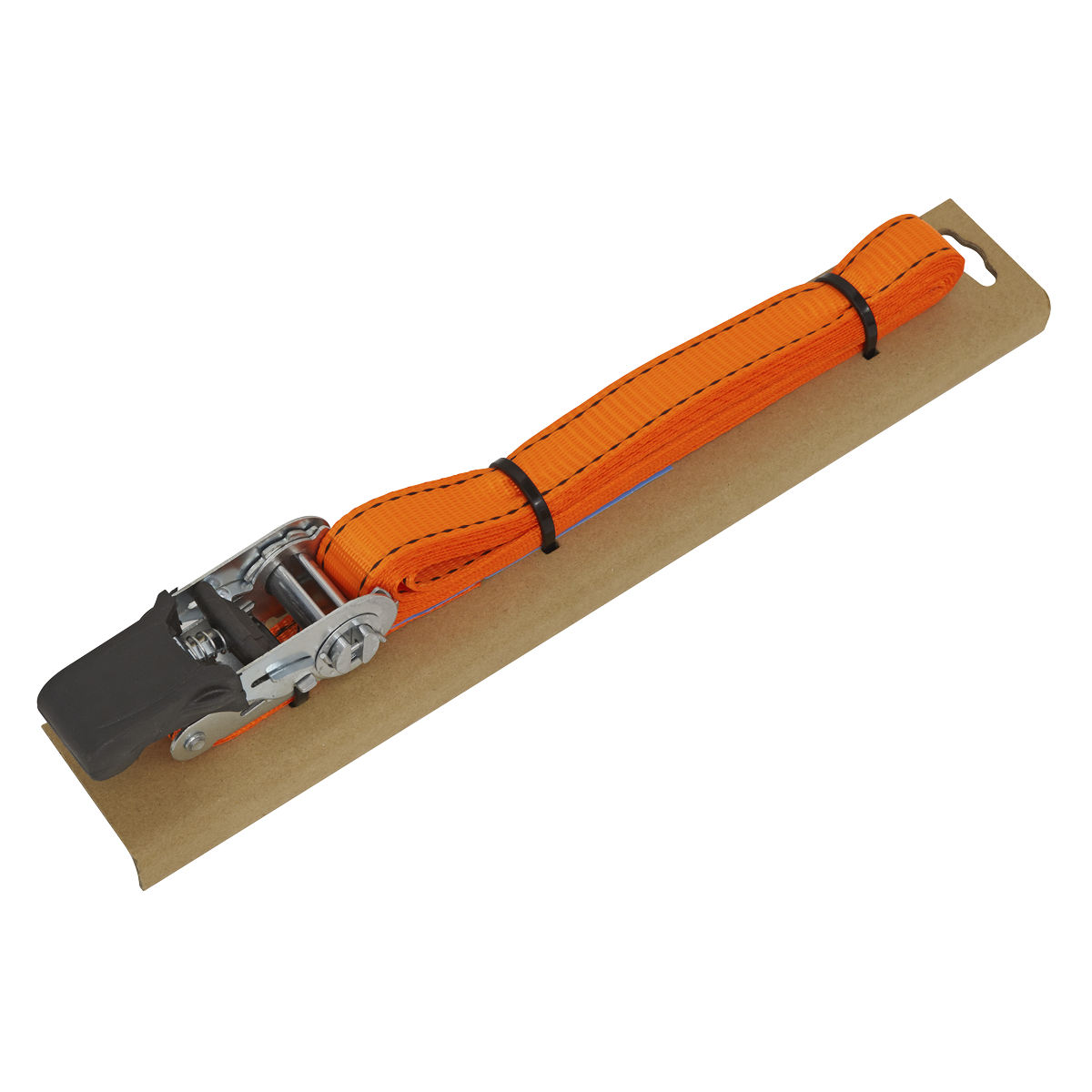 Ratchet Tie Down 25mm x 5m Polyester Webbing with Corner Protector 600kg Breaking Strength TD0635E