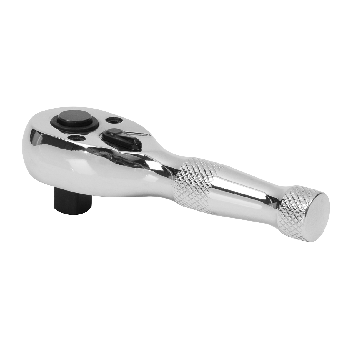 Stubby Ratchet Wrench 3/8"Sq Drive Pear-Head Flip Reverse AK661S